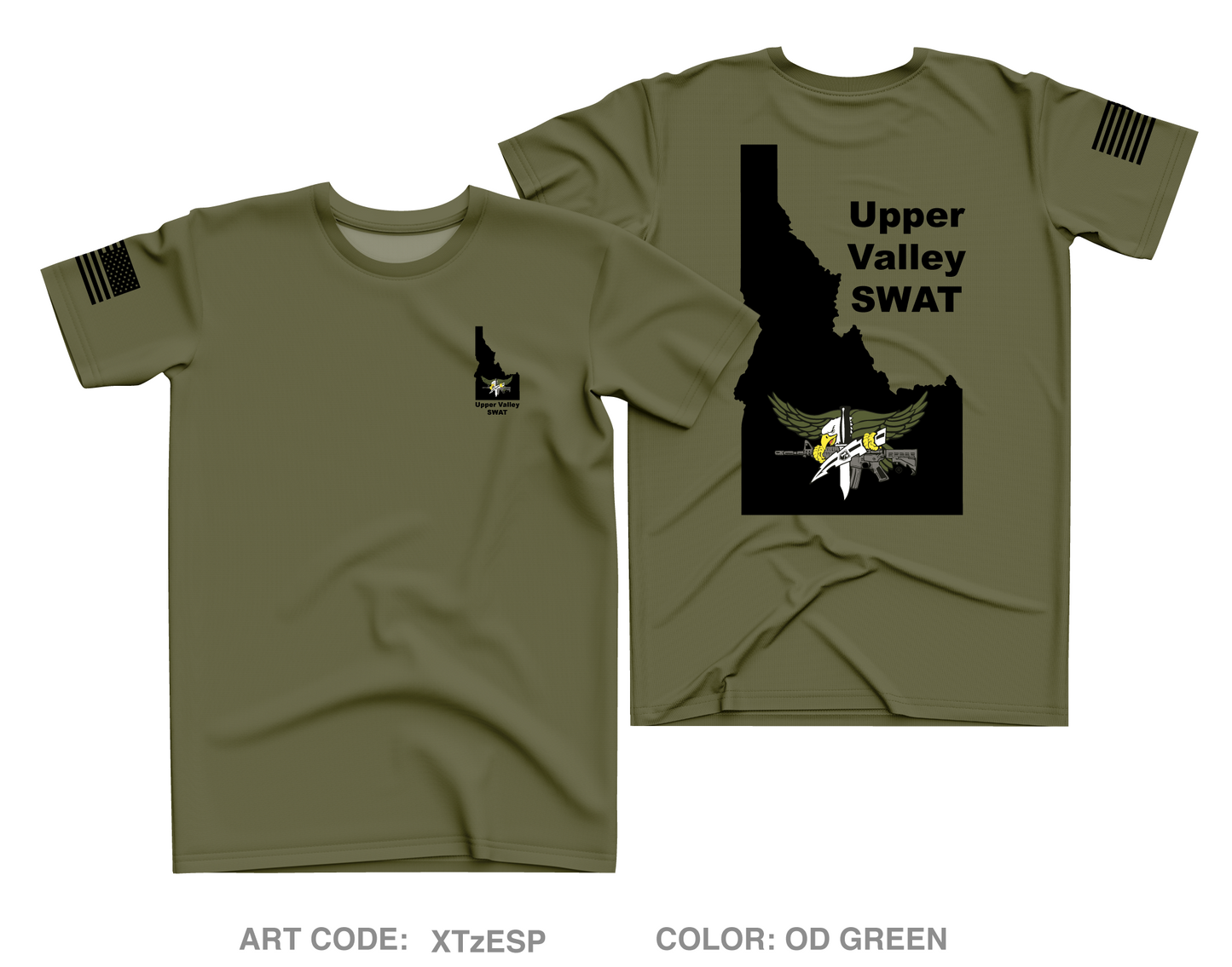 Upper Valley SWAT Team Core Men's SS Performance Tee - XTzESP