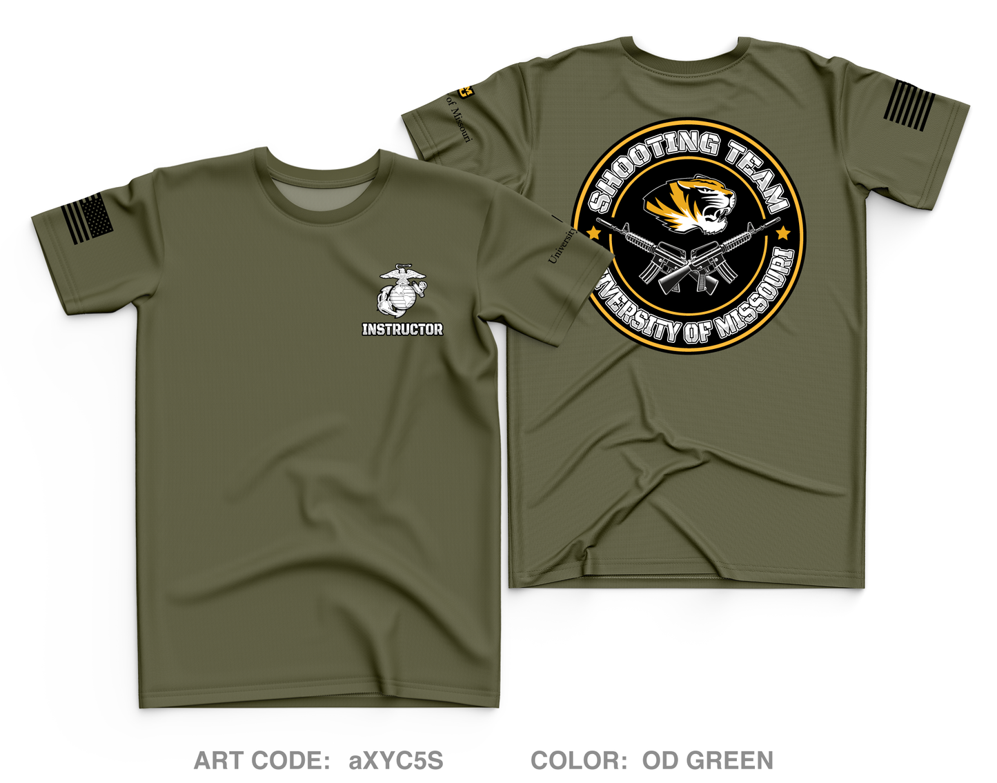 University of Missouri NROTC Core Men's SS Performance Tee - aXYC5S