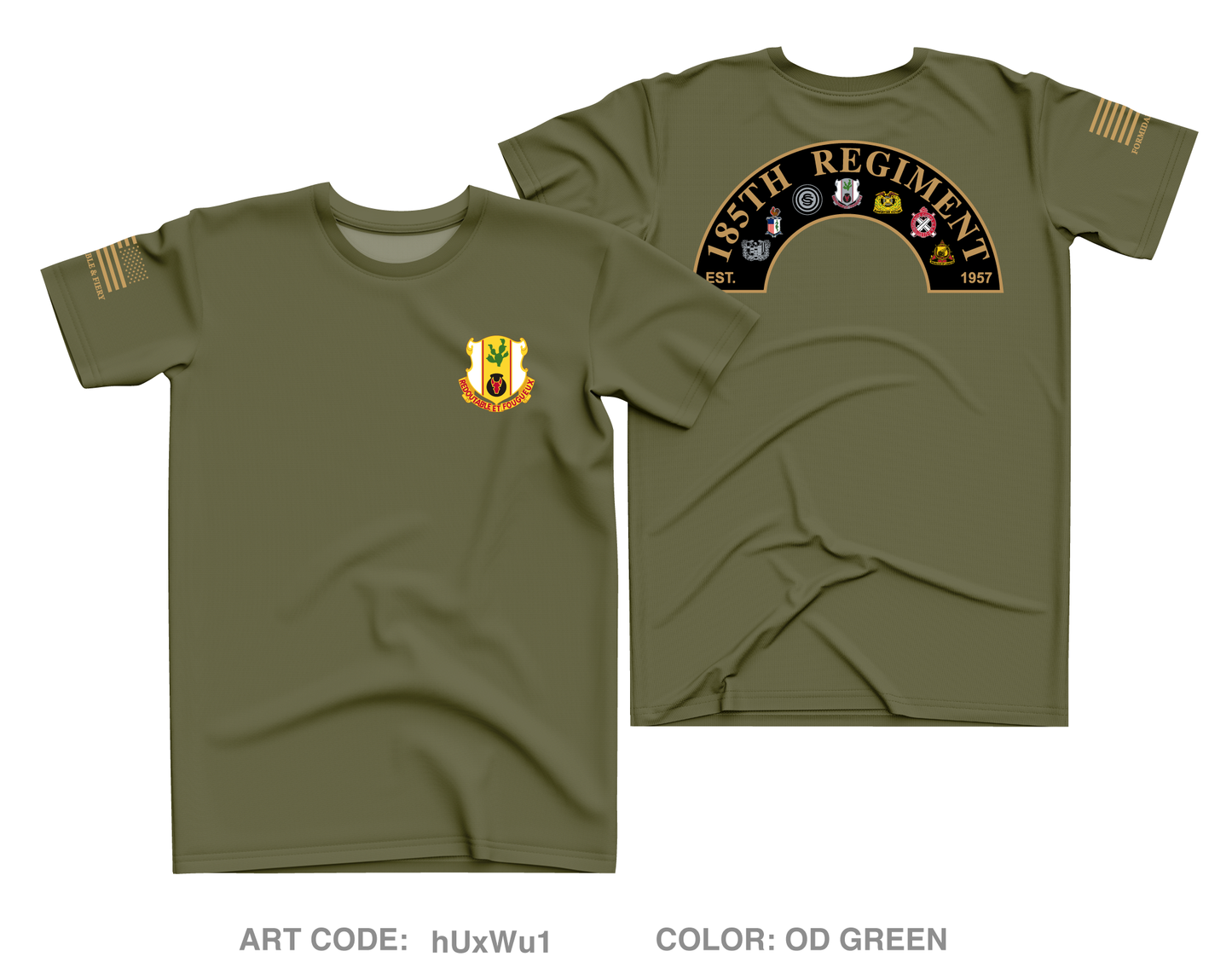 185th RTI (IOWA) Core Men's SS Performance Tee - hUxWu1