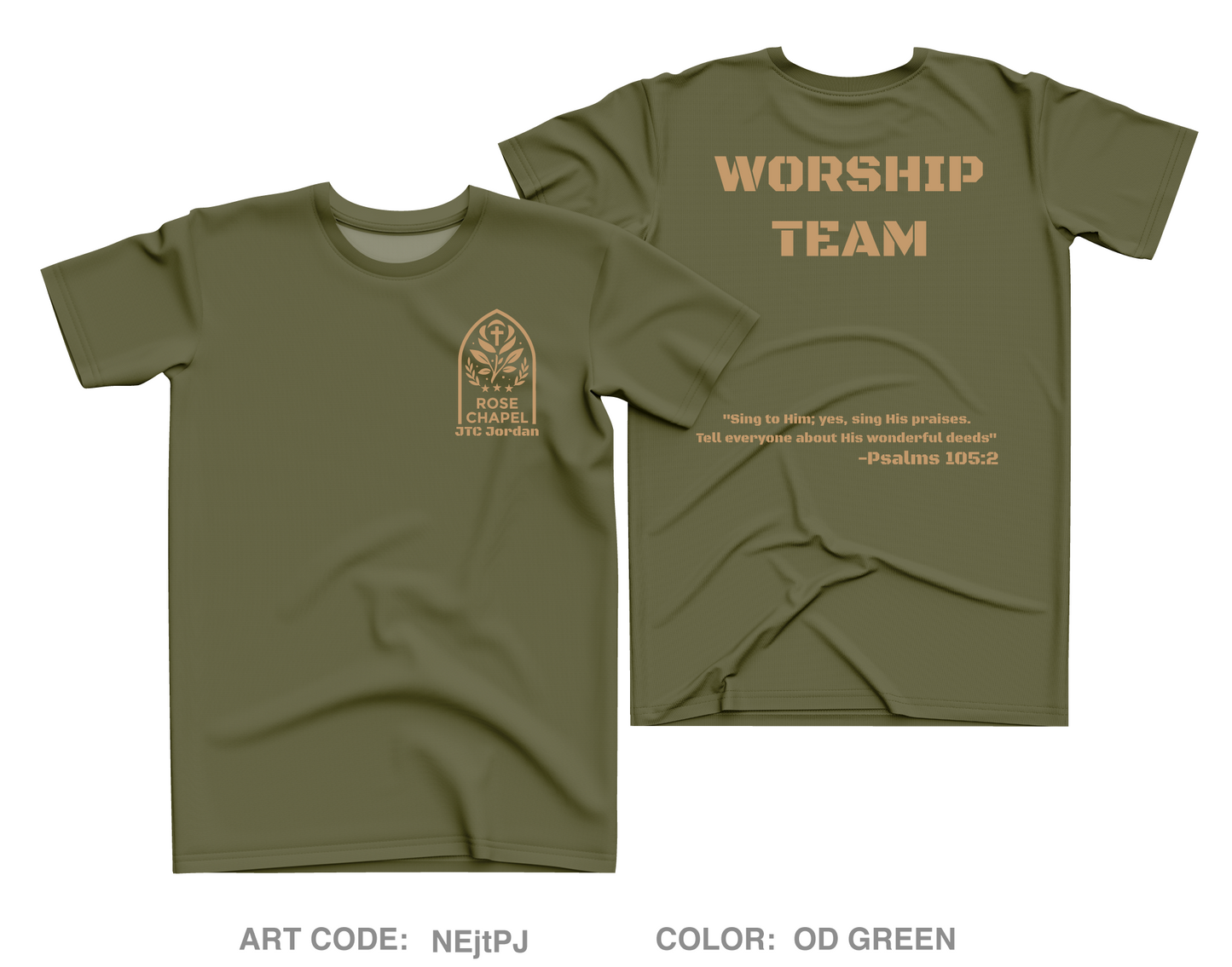 JTC Worship Team Core Men's SS Performance Tee - NEjtPJ