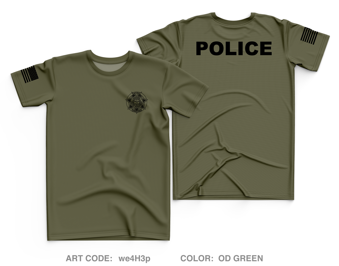 Gadsden Police Core Men's SS Performance Tee - we4H3p