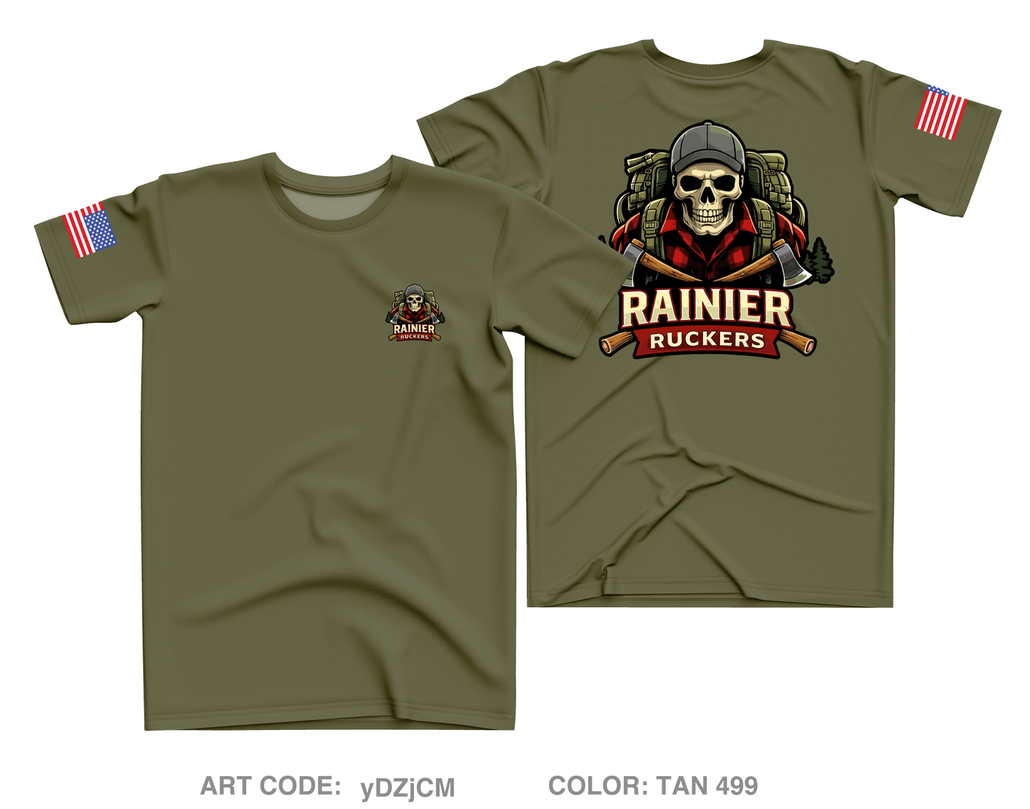 Rainier Ruckers Core Men's SS Performance Tee - yDZjCM