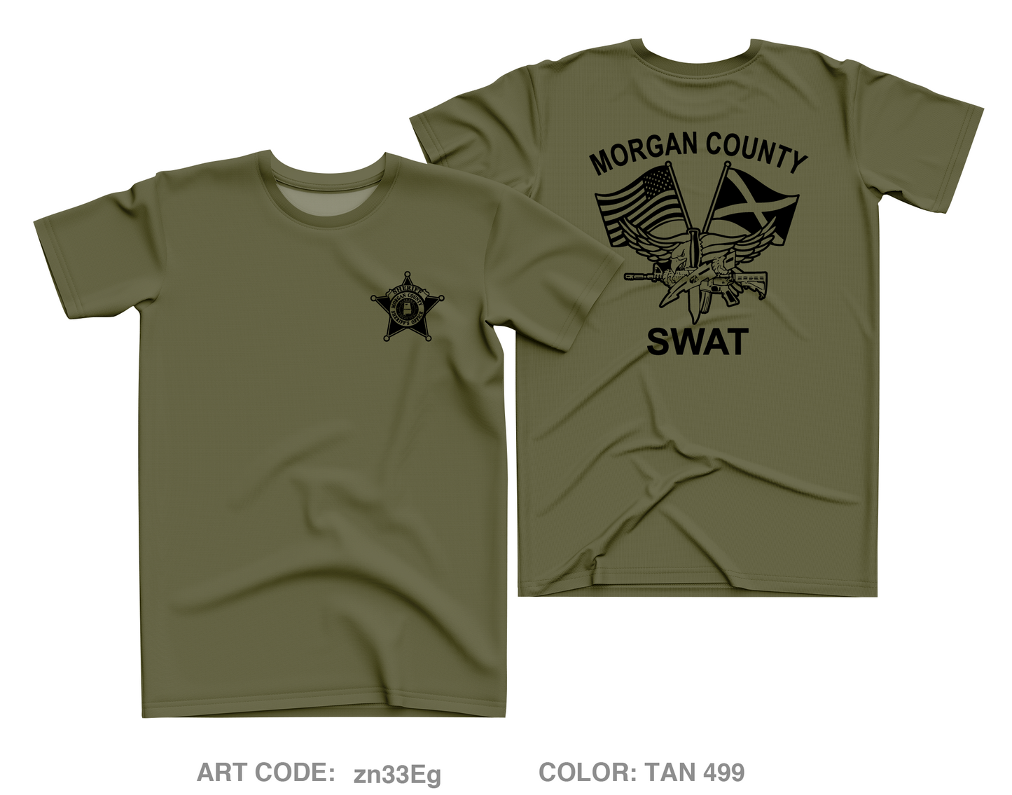 Morgan County SWAT Core Men's SS Performance Tee - zn33Eg