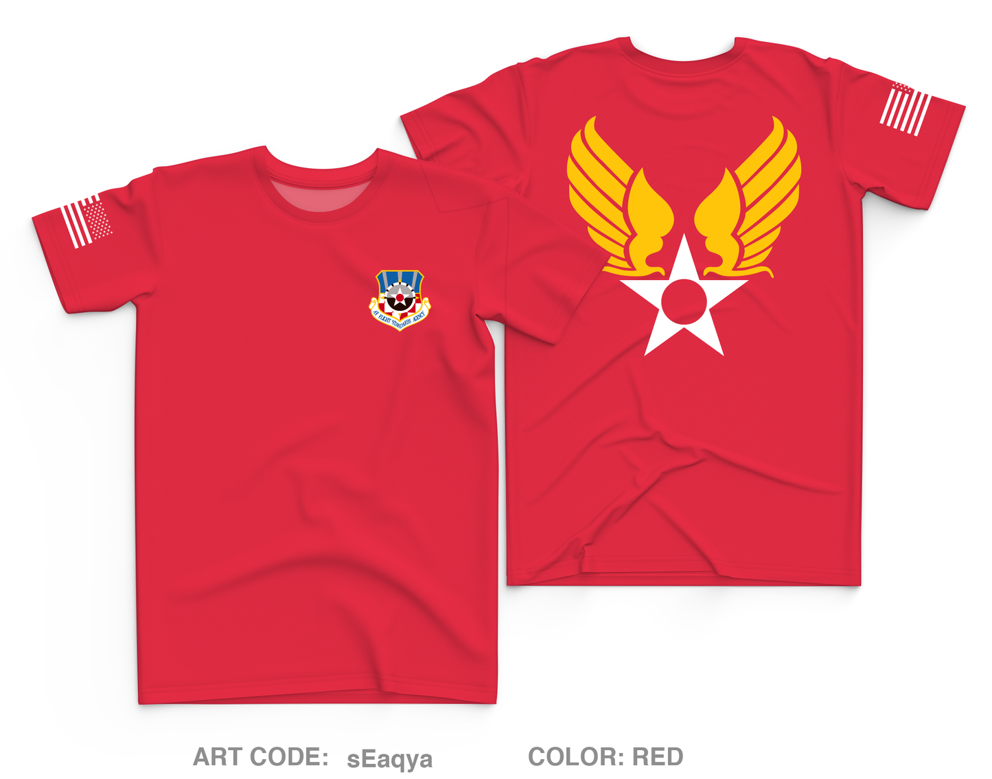 Headquarters Air Force Flight Standards Agency Fundraising Collection Core Men's SS Performance Tee - sEaqya