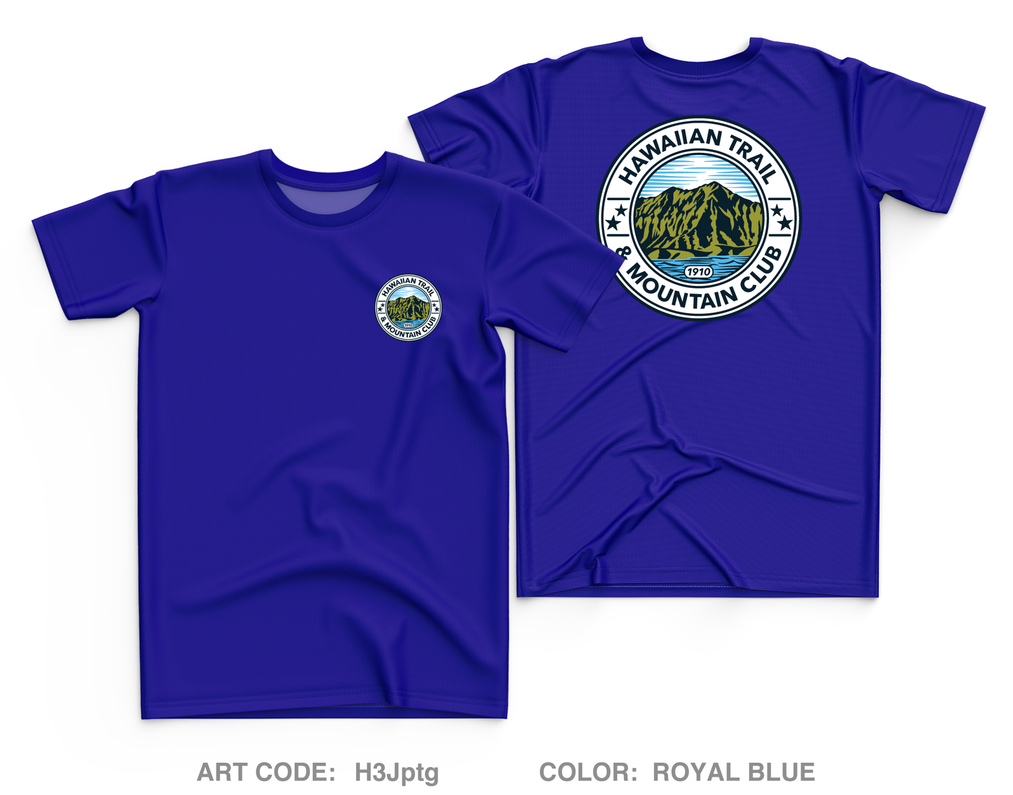 Hawaiian Trail and Mountain Club (HTMC) Core Men's SS Performance Tee - H3Jptg