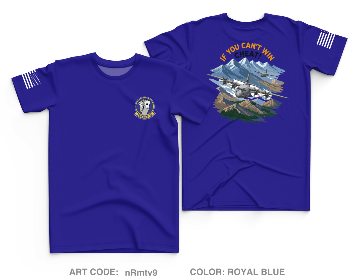 327th Airlift Squadron Core Men's SS Performance Tee