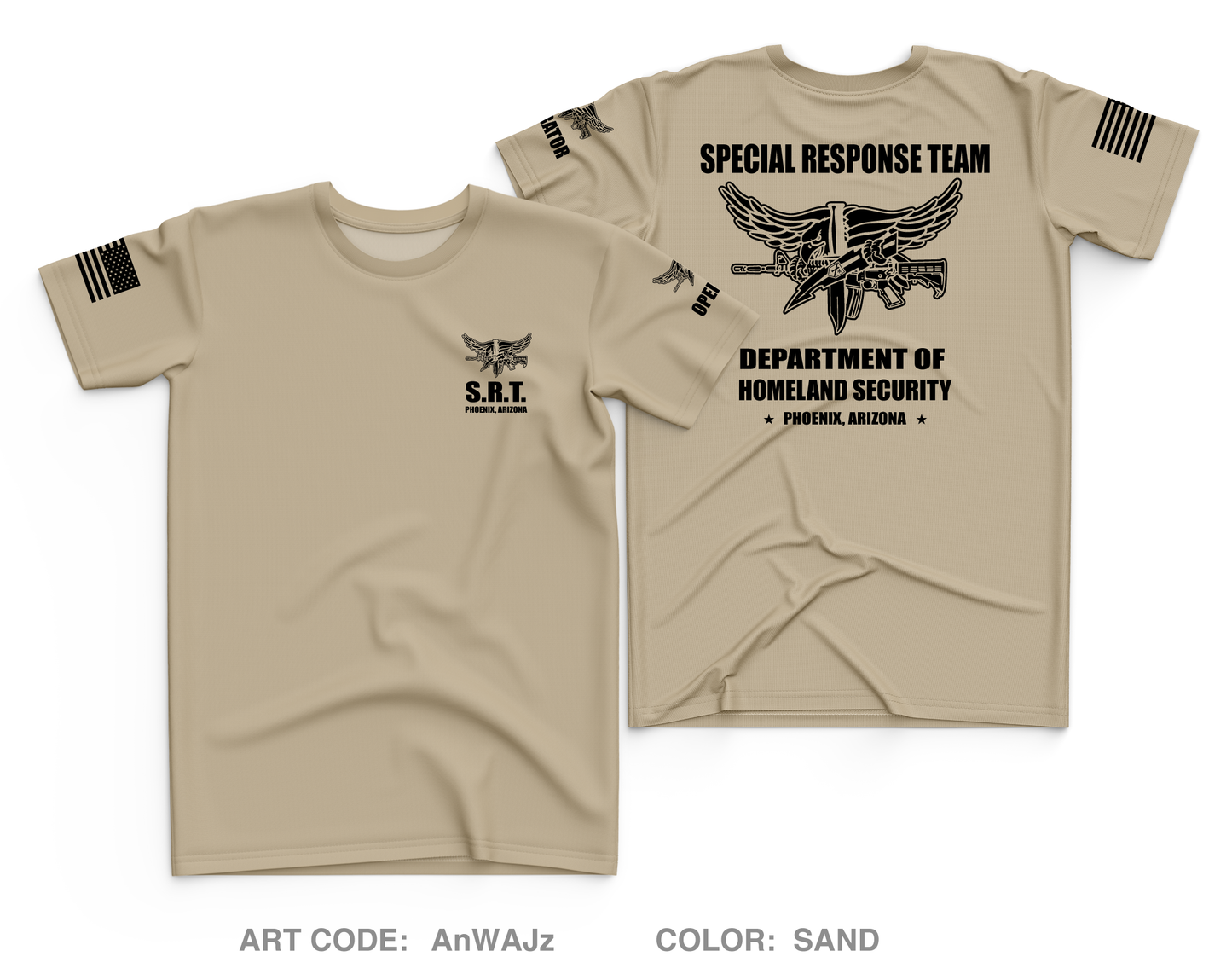 Phoenix Arizona Special Response Team Core Men's SS Performance Tee - AnWAJz