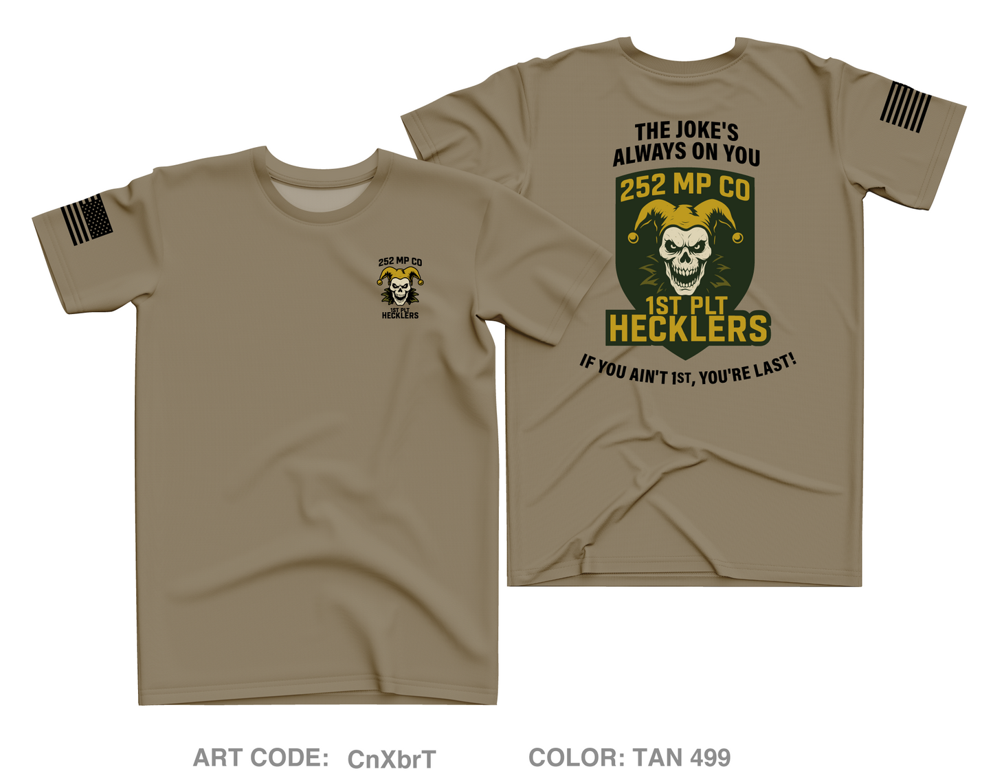 252 Military Police Company/1st Platoon Core Men's SS Performance Tee - CnXbrT