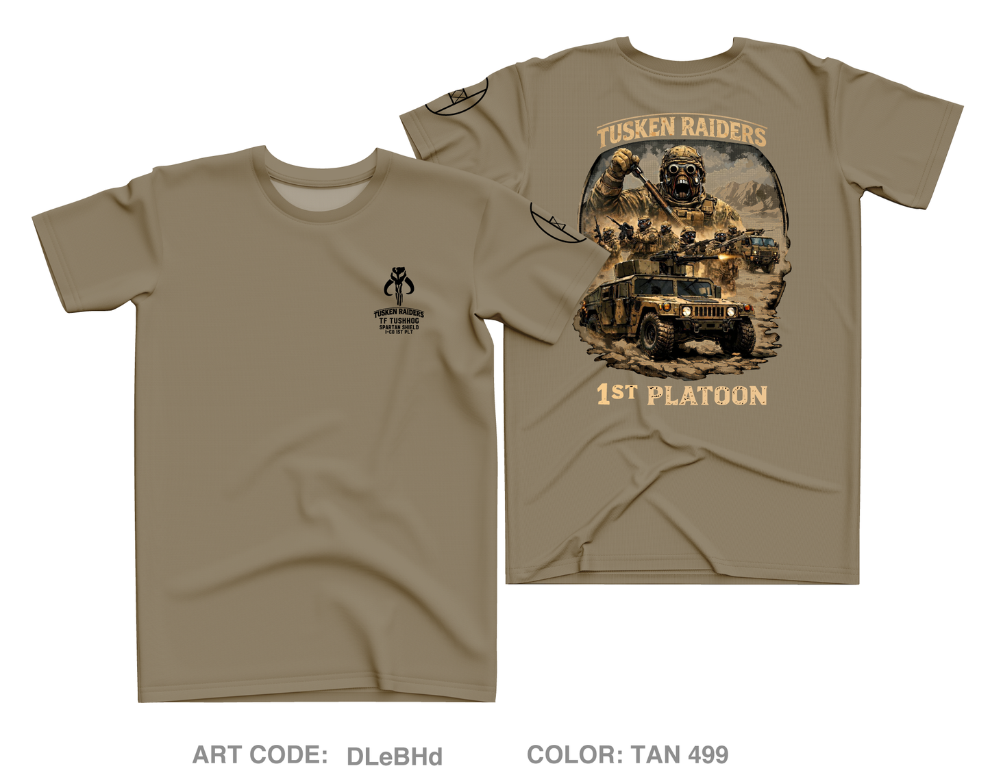 1-120th I Co Core Men's SS Performance Tee - DLeBHd