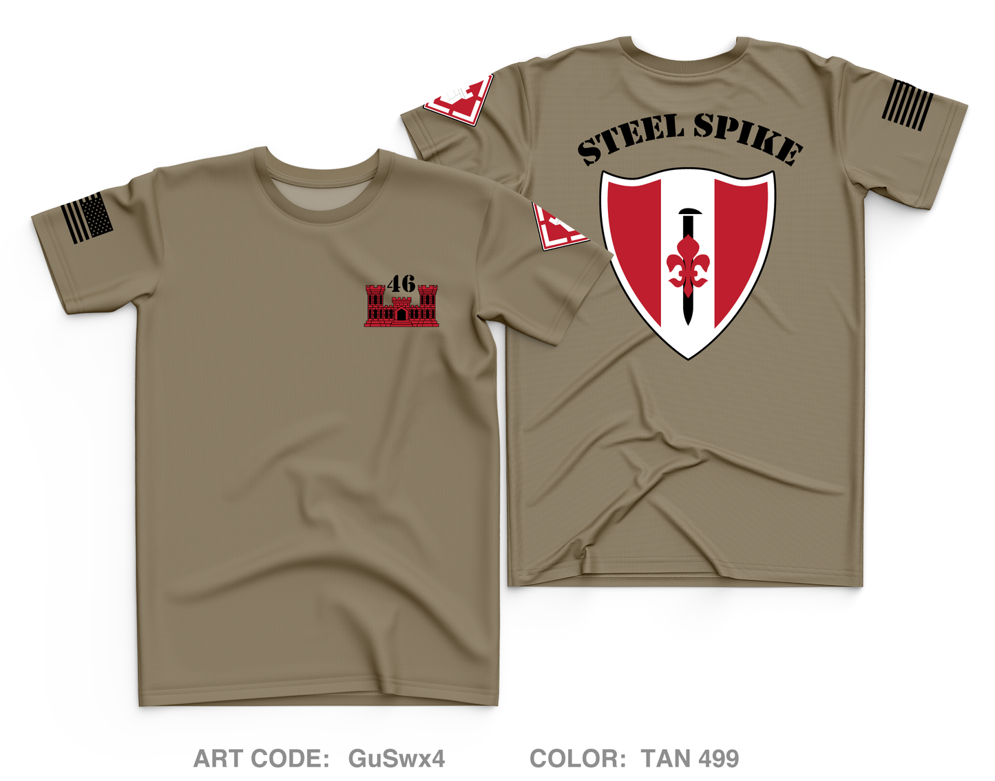 46th Engineers Core Men's SS Performance Tee - GuSwx4