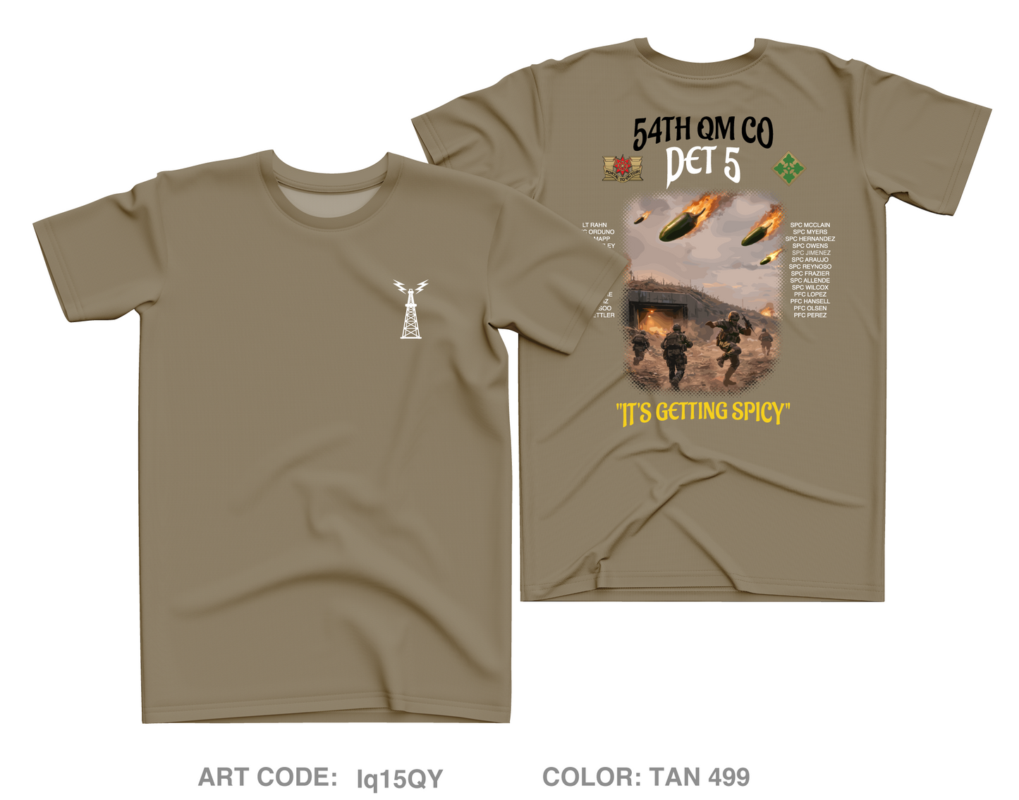 54th QM CO DET 5 Core Men's SS Performance Tee - Iq15QY