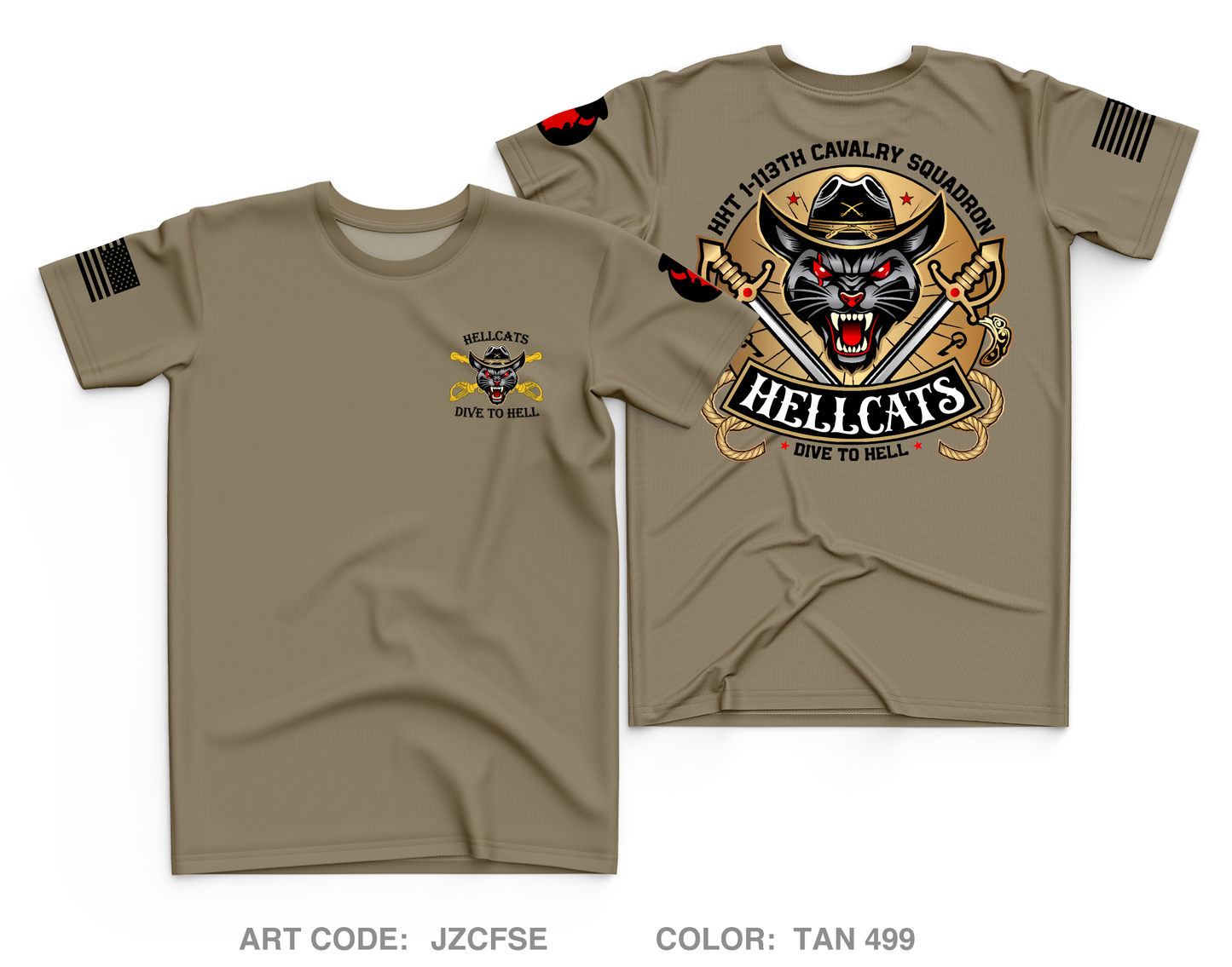HHT/1-113 CAV Fundraising Collection Core Men's SS Performance Tee - JZCFSE