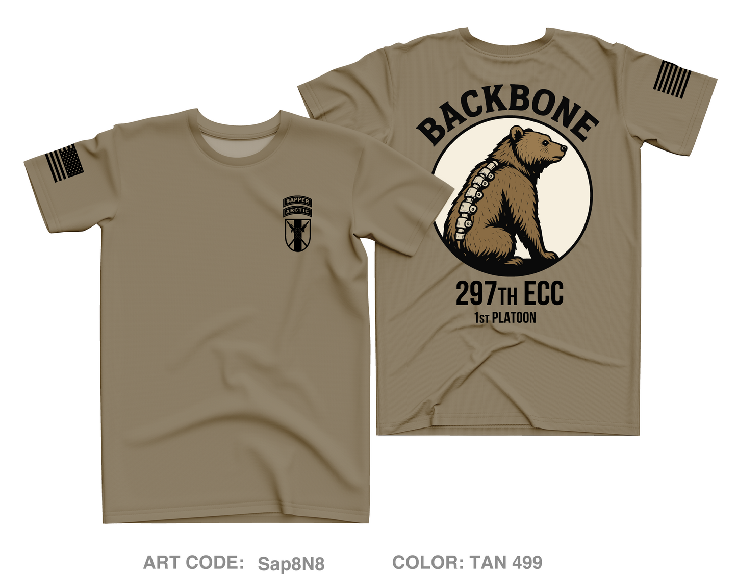 297 1st PLT Core Men's SS Performance Tee - Sap8N8