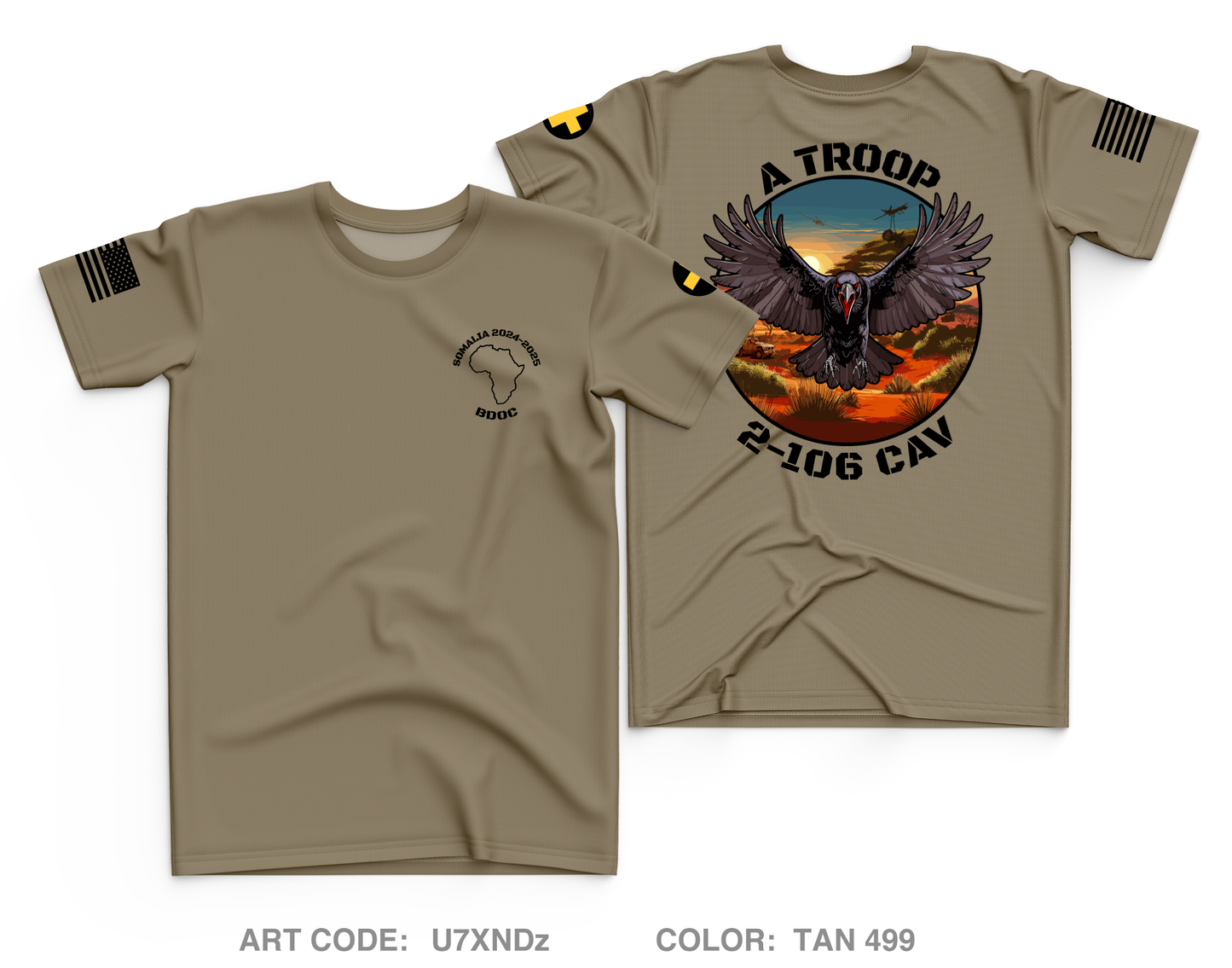 A Troop 2-106 CAV- BDOC Core Men's SS Performance Tee - U7XNDz