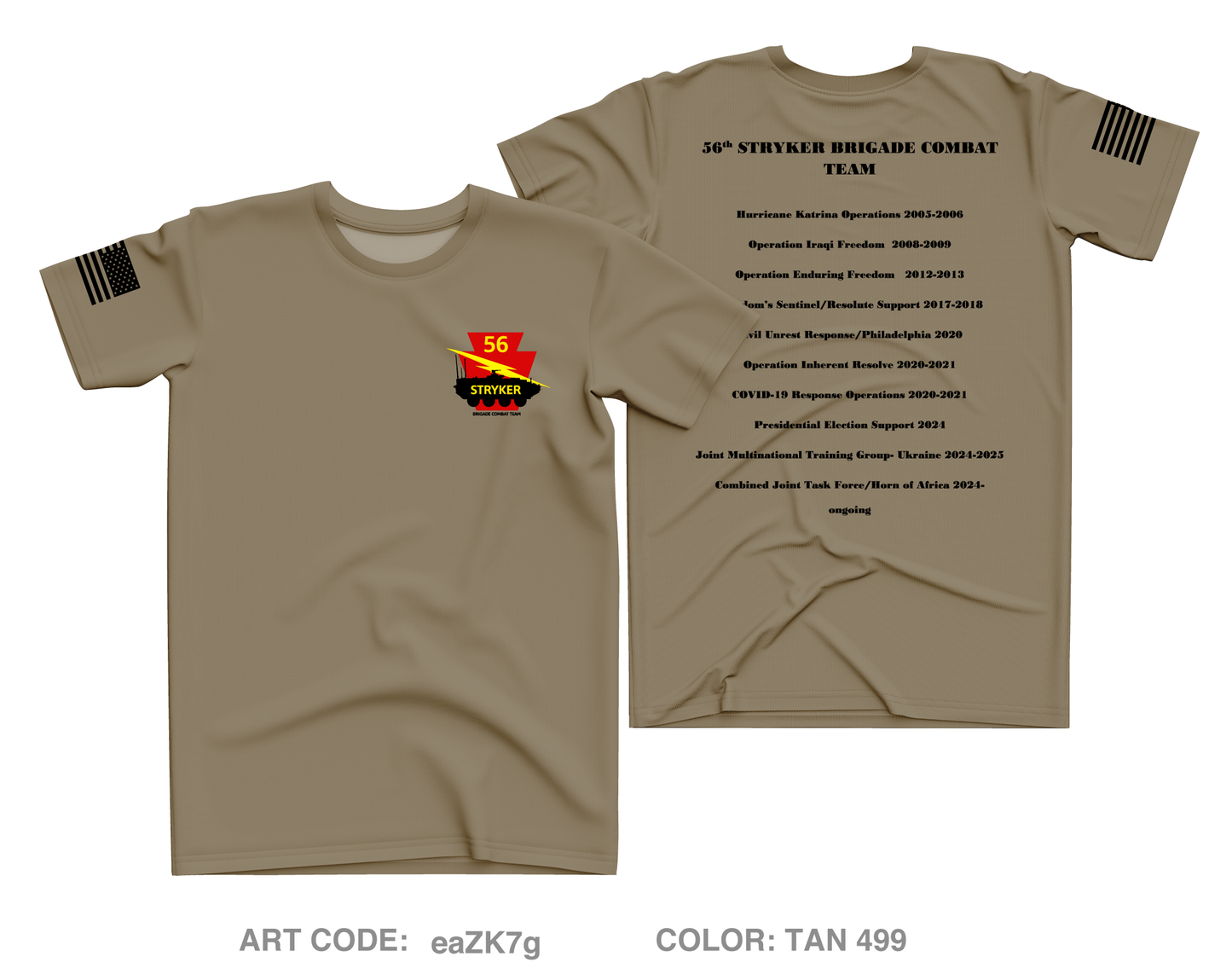 HHC / 56th MBCT Core Men's SS Performance Tee - eaZK7g