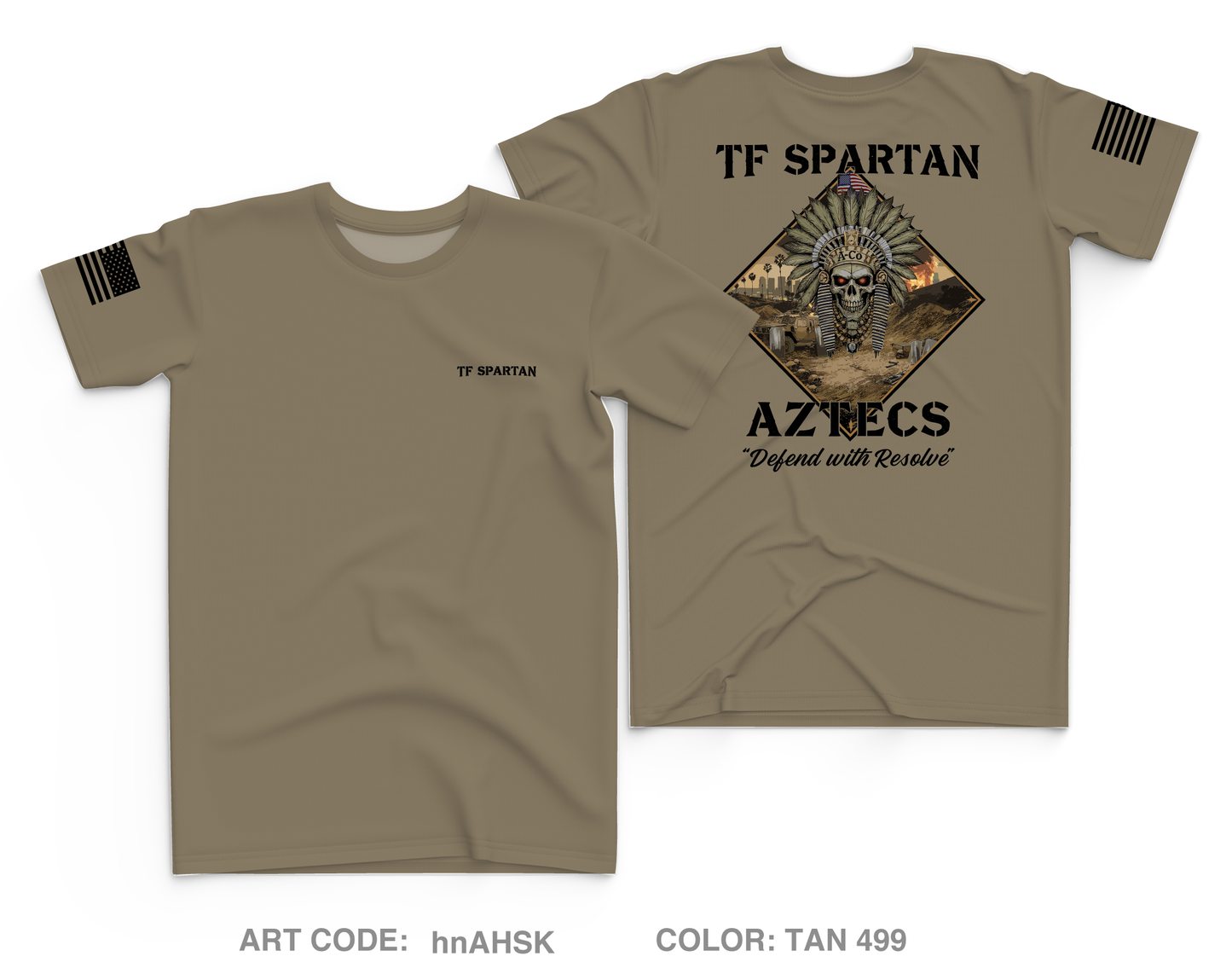 TF Spartan A Co. Core Men's SS Performance Tee - hnAHSK