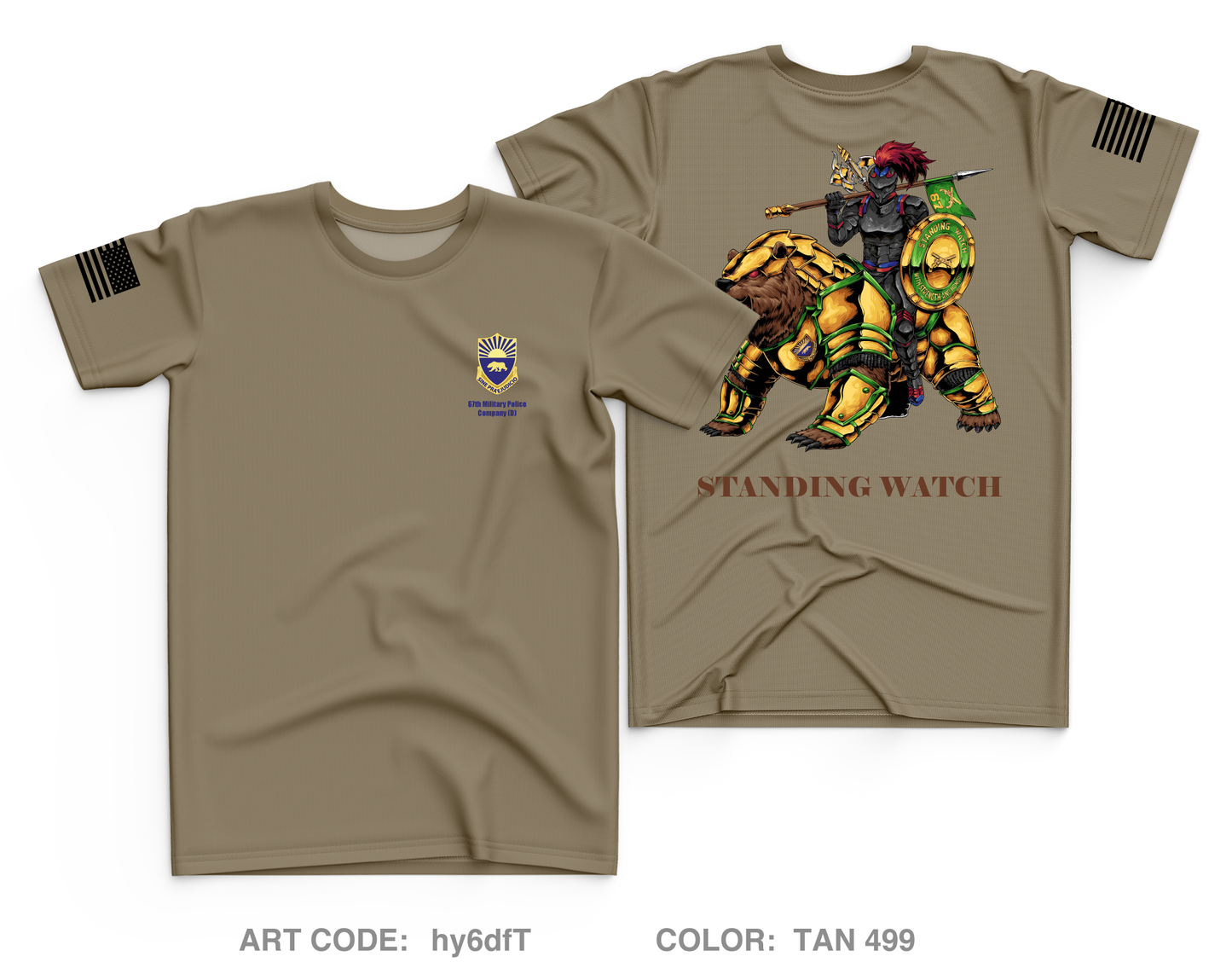 67th Military Police Company (D) Core Men's SS Performance Tee - hy6dfT