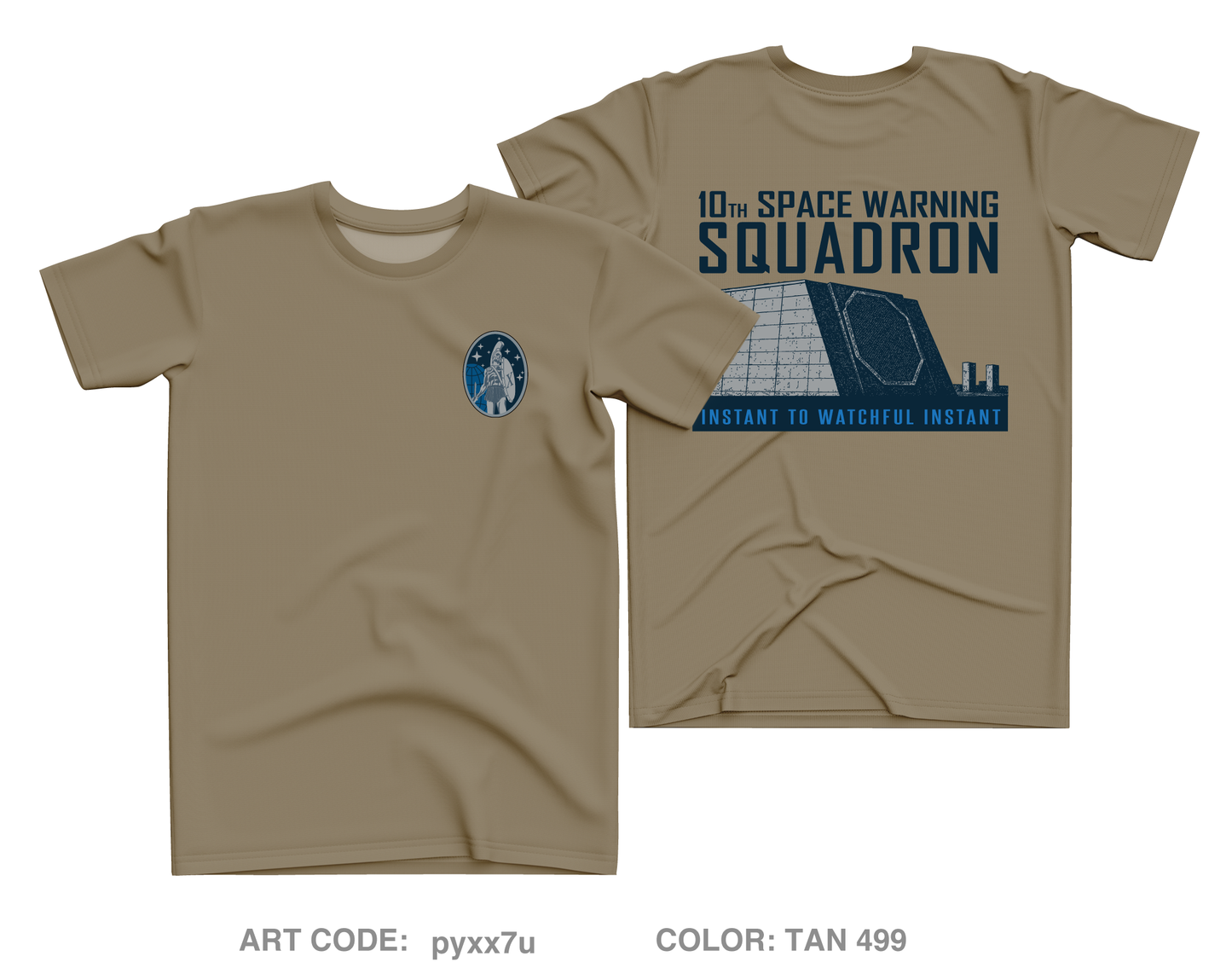 10th Space Warning Squadron Fundraising Collection Core Men's SS Performance Tee - pyxx7u
