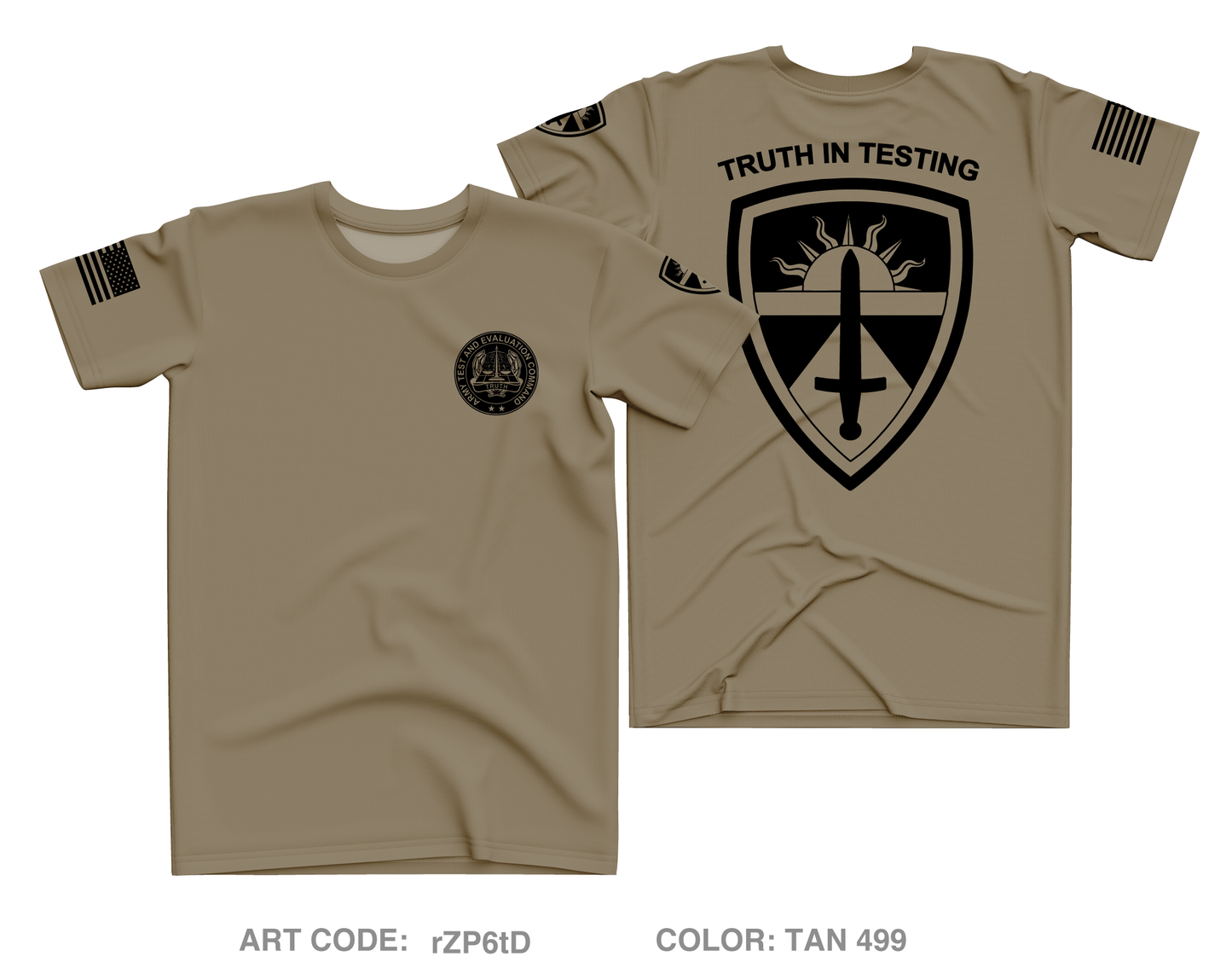 Army Test and Evaluation Command Core Men's SS Performance Tee - rZP6tD