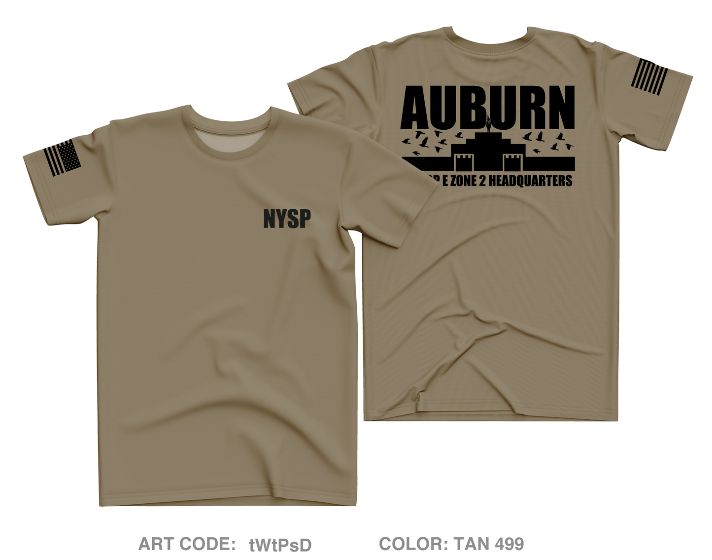 NYSP Auburn Core Men's SS Performance Tee - tWtPsD