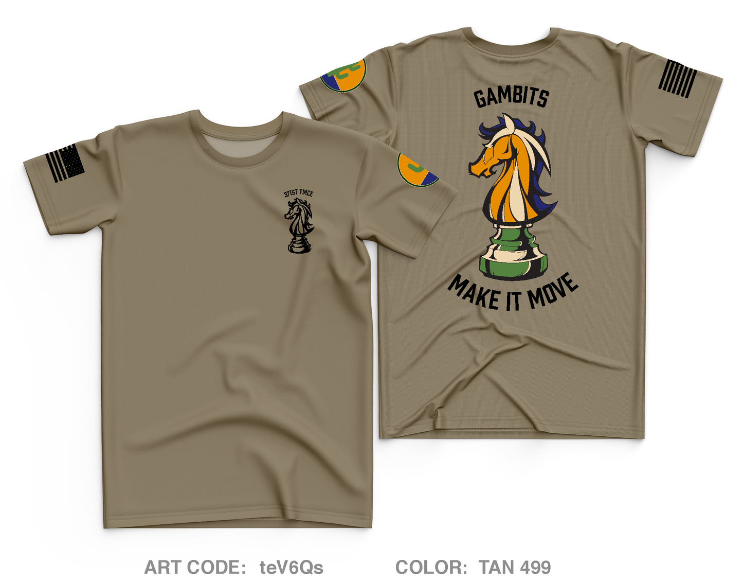 371st TMCE Core Men's SS Performance Tee - teV6Qs