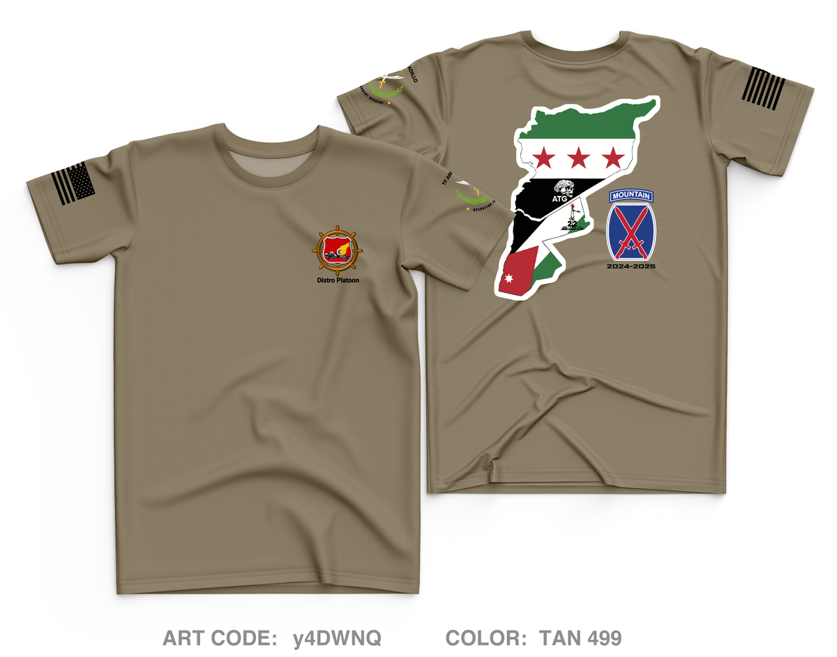Distro platoon, 1-32 IN BN, 10 MTN DIV Core Men's SS Performance Tee - y4DWNQ
