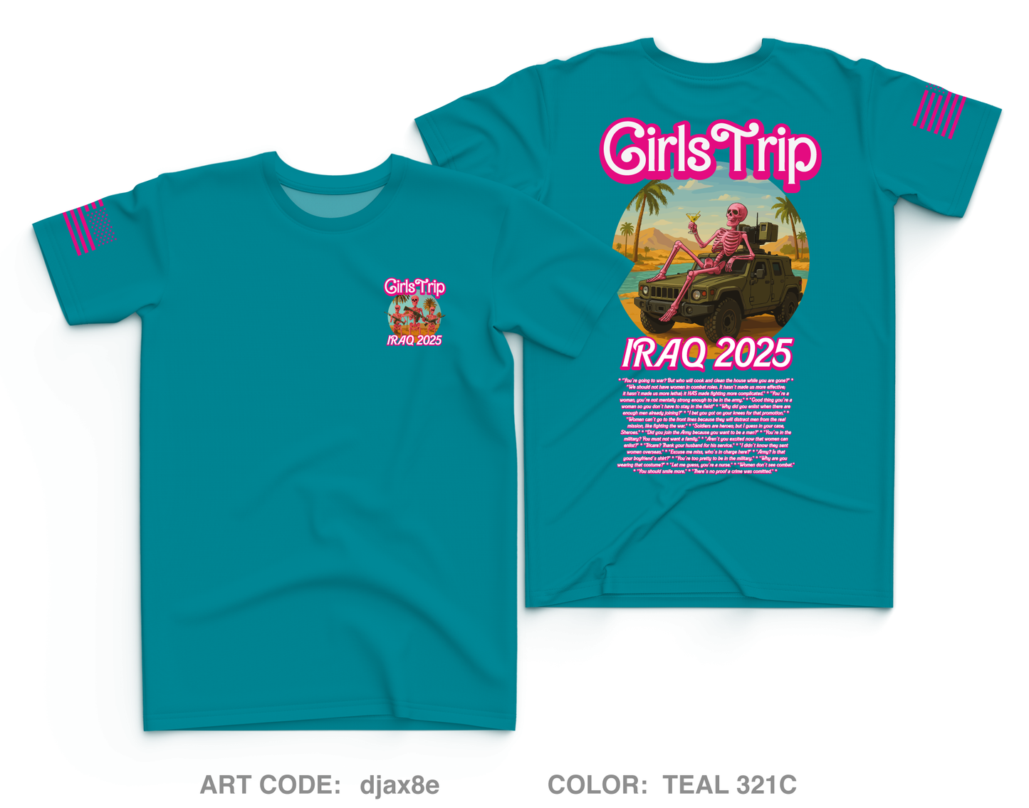 Iraq 2025 Girls Trip Core Men's SS Performance Tee - djax8e