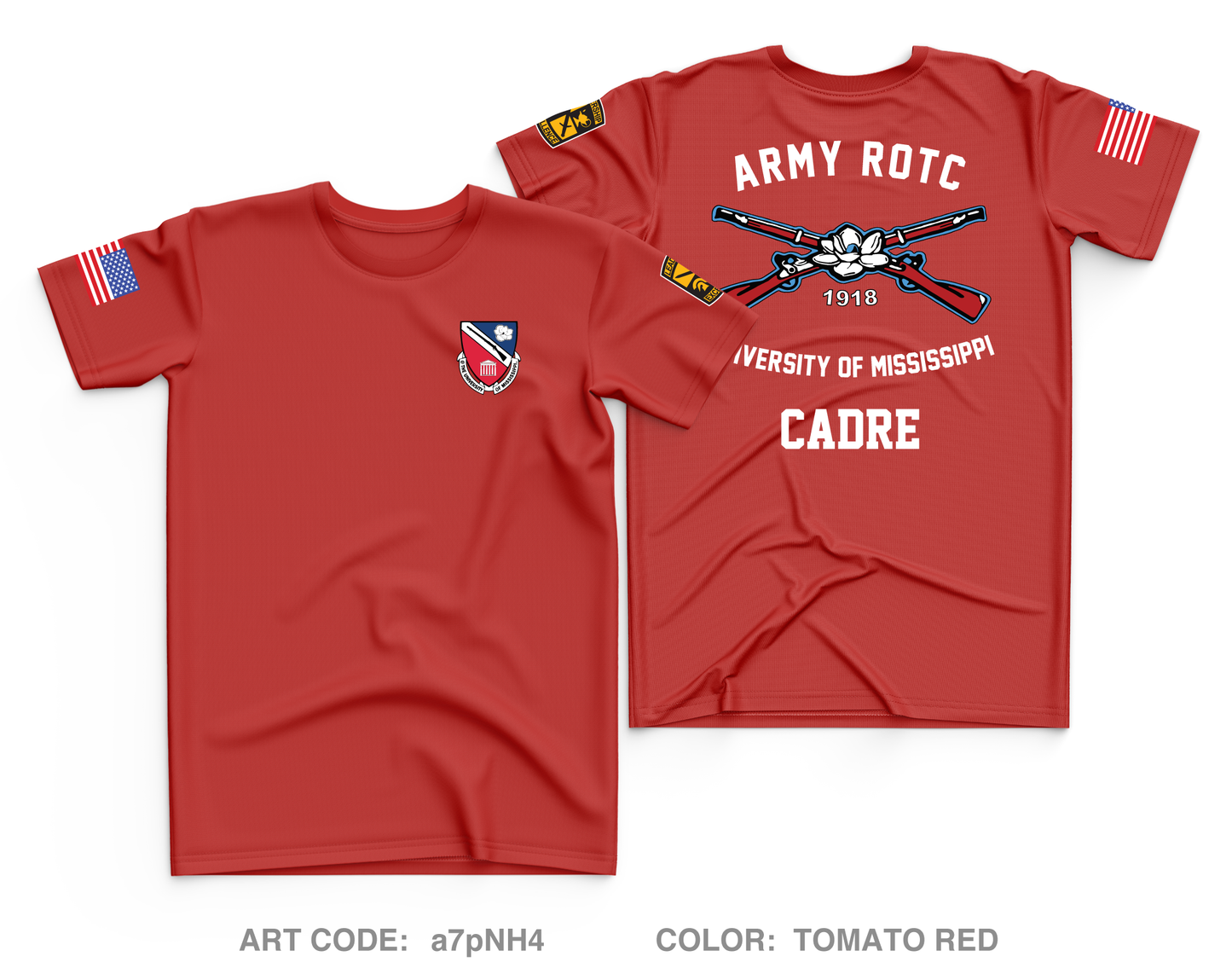 Ole Miss ROTC Core Men's SS Performance Tee - a7pNH4