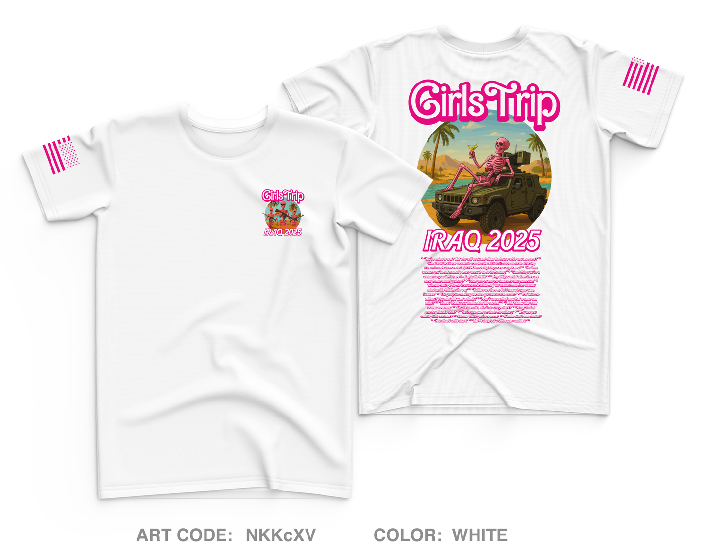 Iraq 2025 Girls Trip Core Men's SS Performance Tee - NKKcXV