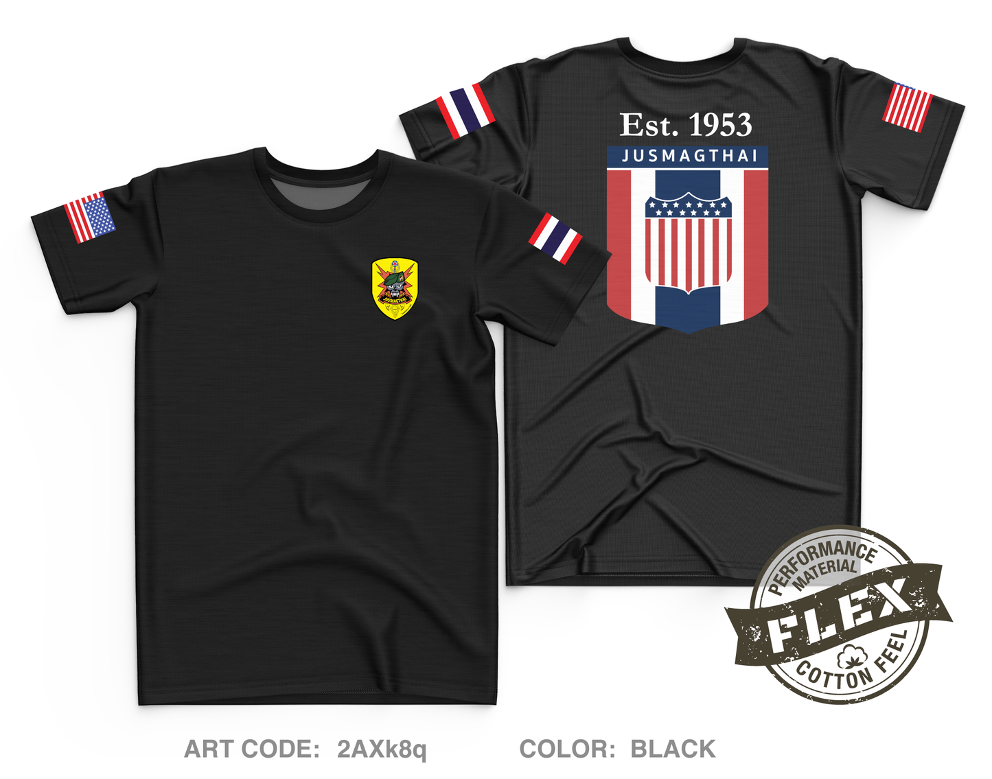 JUSMAGTHAI Core Men's SS Flex Performance Tee - 2AXk8q