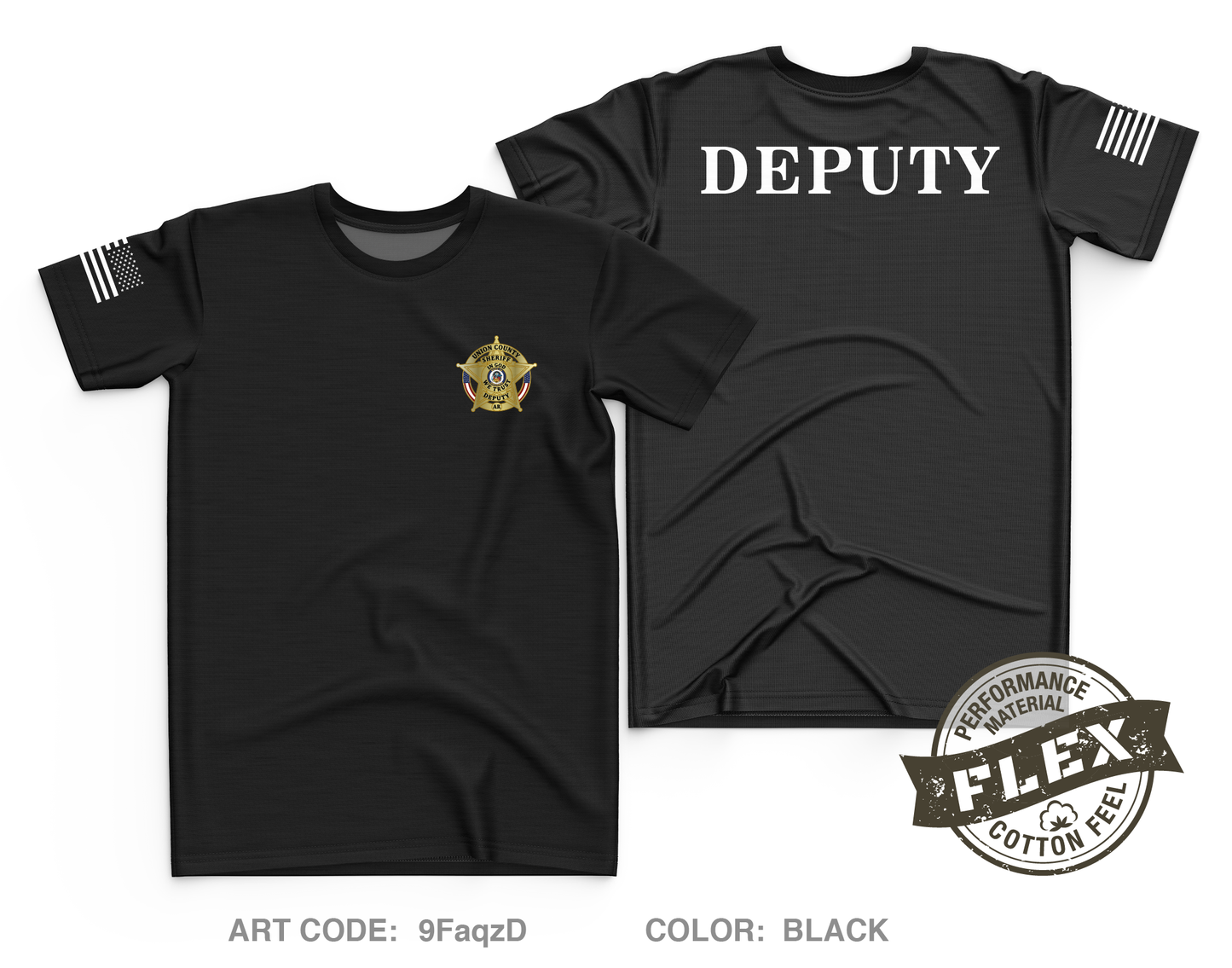 Union County Sheriff's Department Core Men's UPF 50+ Performance SS Tee - 9FaqzD