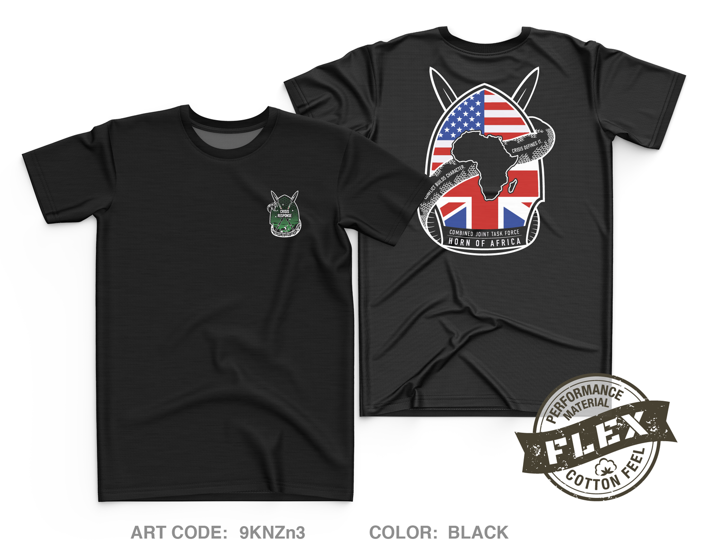 CJ-35 Crisis Response, CJTF-HOA Core Men's SS Flex Performance Tee - 9KNZn3