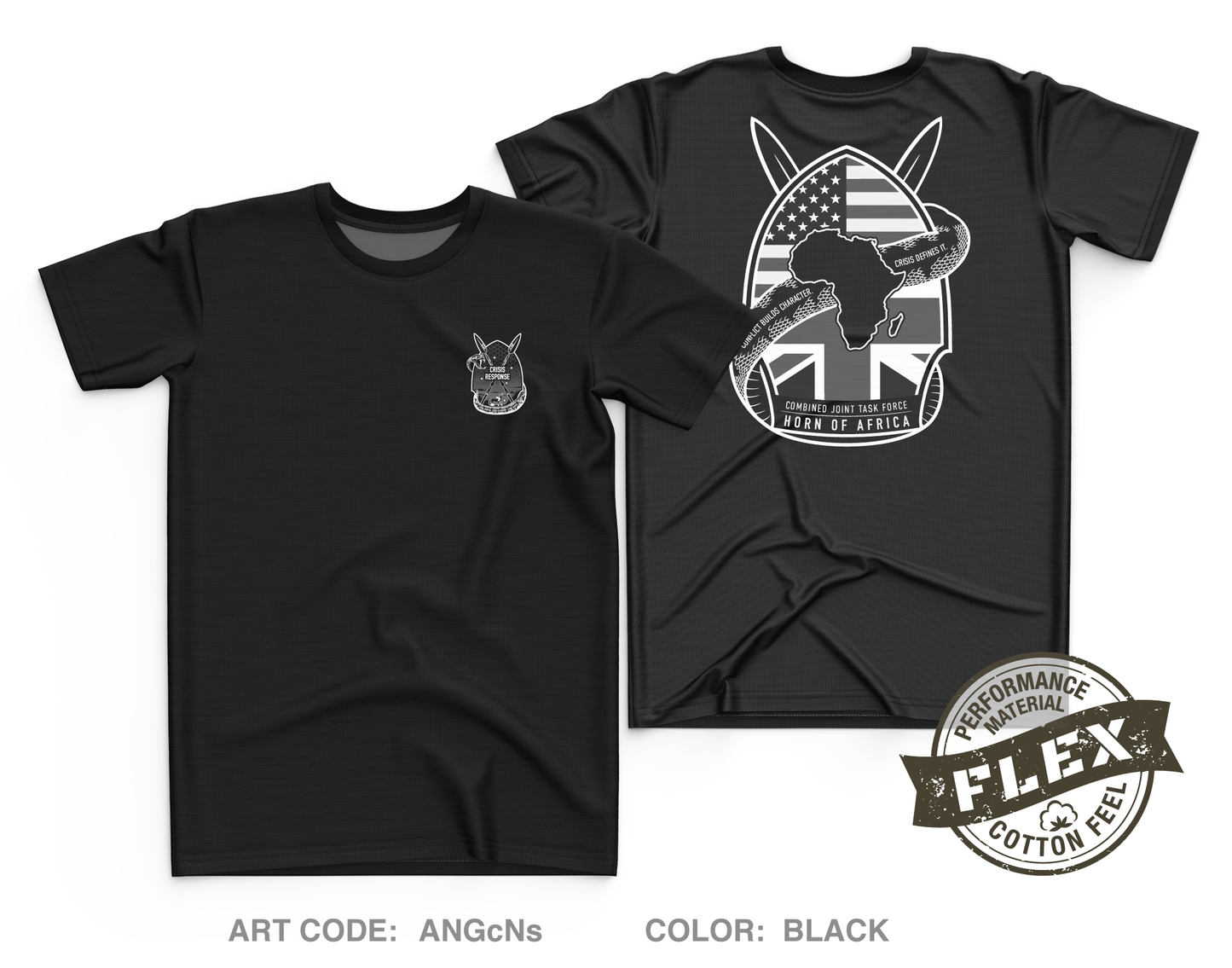 CJ-35 Crisis Response, CJTF-HOA Core Men's SS Flex Performance Tee - ANGcNs