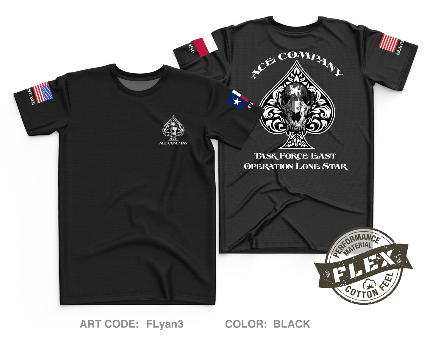 Ace Company Core Men's SS Flex Performance Tee - FLyan3
