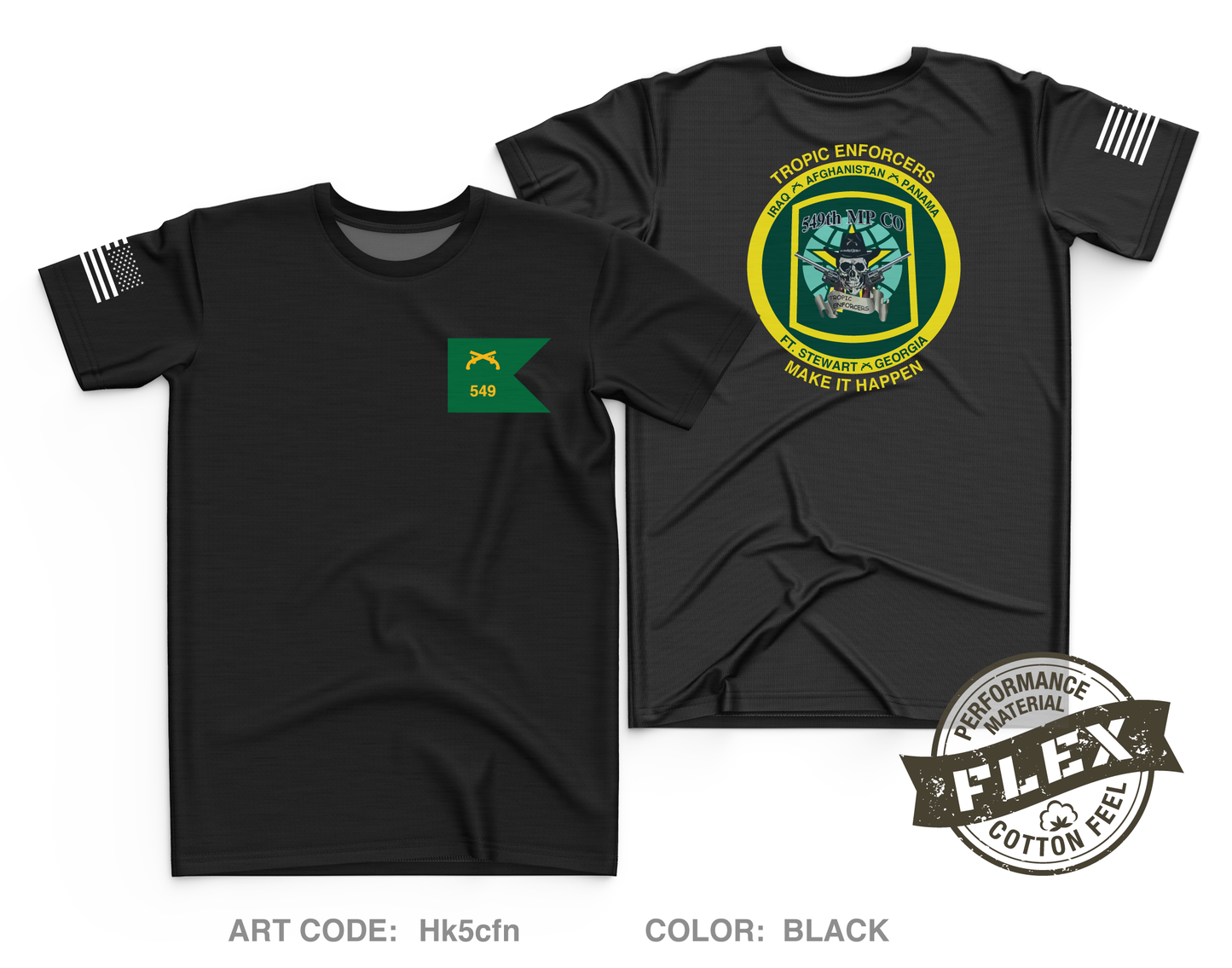 549th Military Police Company Core Men's SS Flex Performance Tee - Hk5cfn