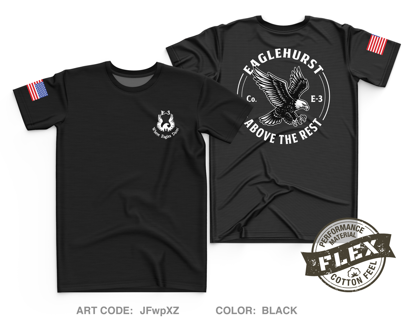 E3 Sandhurst IN Core Men's SS Flex Performance Tee - JFwpXZ