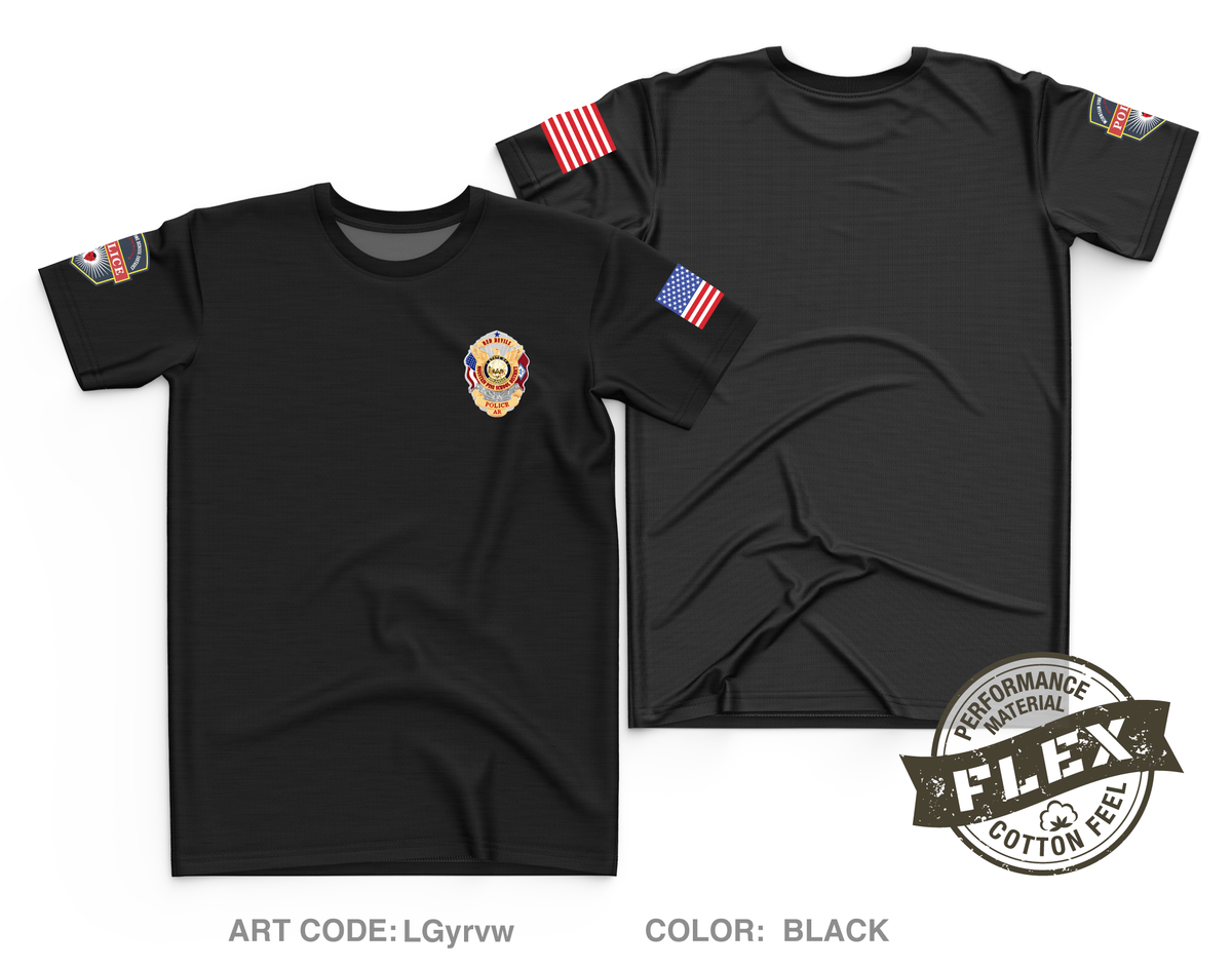 Red Devil Institutional Police Department Core Men's SS Flex Performance Tee - LGyrvw