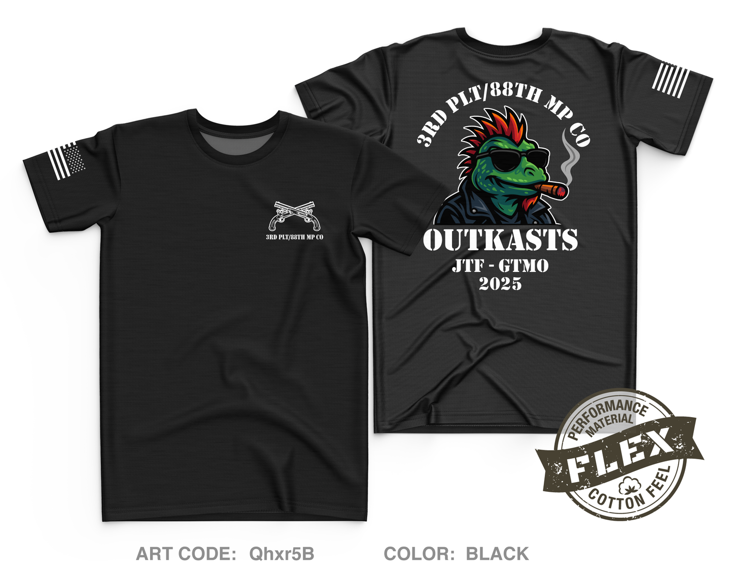 88th MP CO Core Men's SS Flex Performance Tee - Qhxr5B