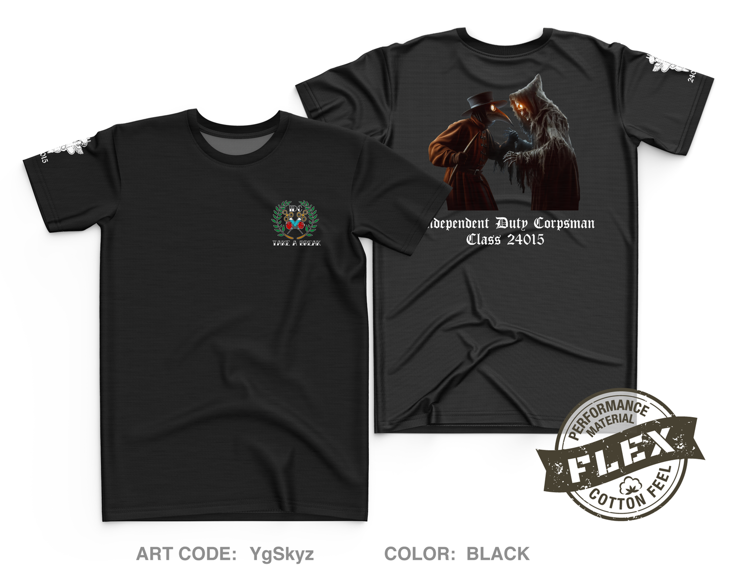 Surface Warfare Medical Institute Fundraising Collection Core Men's SS Flex Performance Tee - YgSkyz