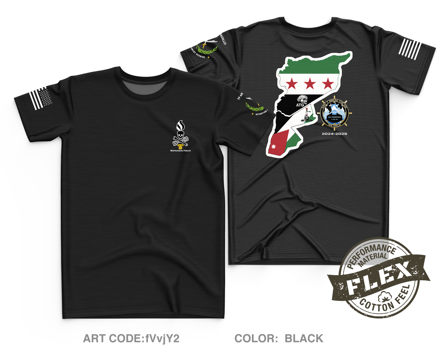 Ice FSC, 1-32 IN BN, 1 BCT, 10 MTN DIV Core Men's SS Flex Performance Tee - fVvjY2