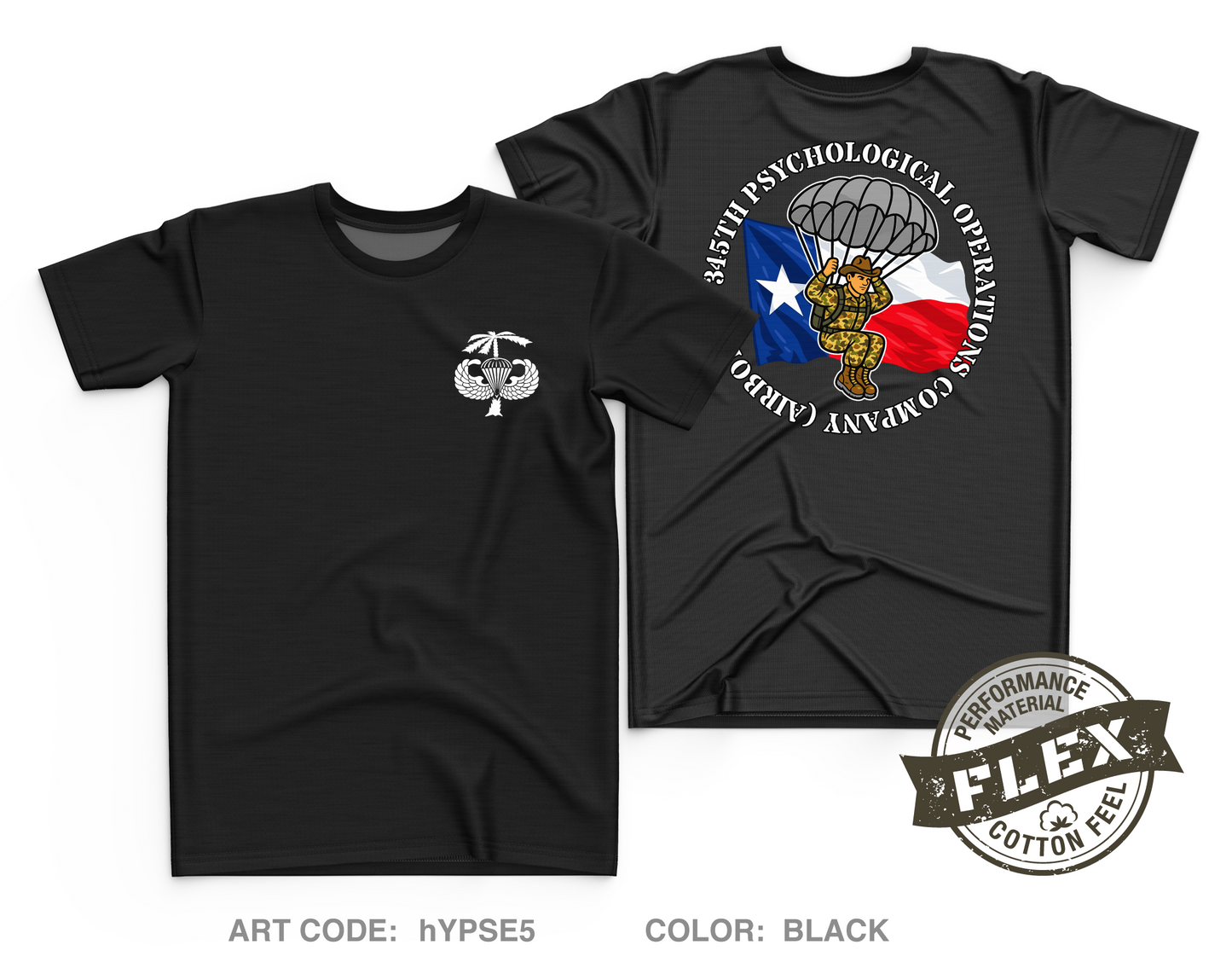345th Psychological Operations Company (Airborne) Core Men's SS Flex Performance Tee - hYPSE5