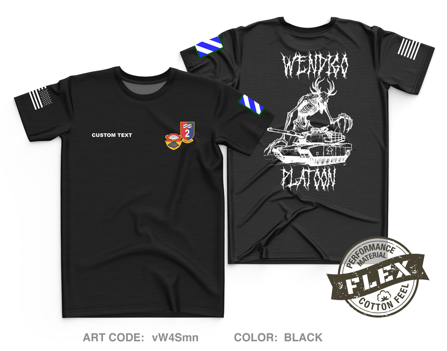 CUSTOM 1st Platoon Core Men's SS Flex Performance Tee - vW4Smn