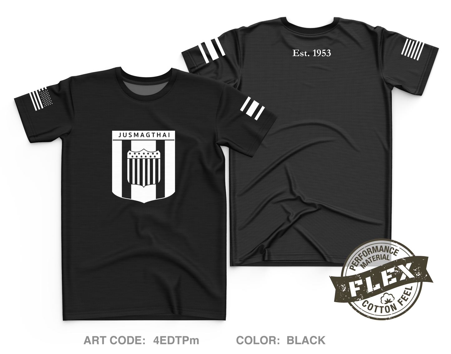 JUSMAGTHAI Core Men's SS Flex Performance Tee - 4EDTPm