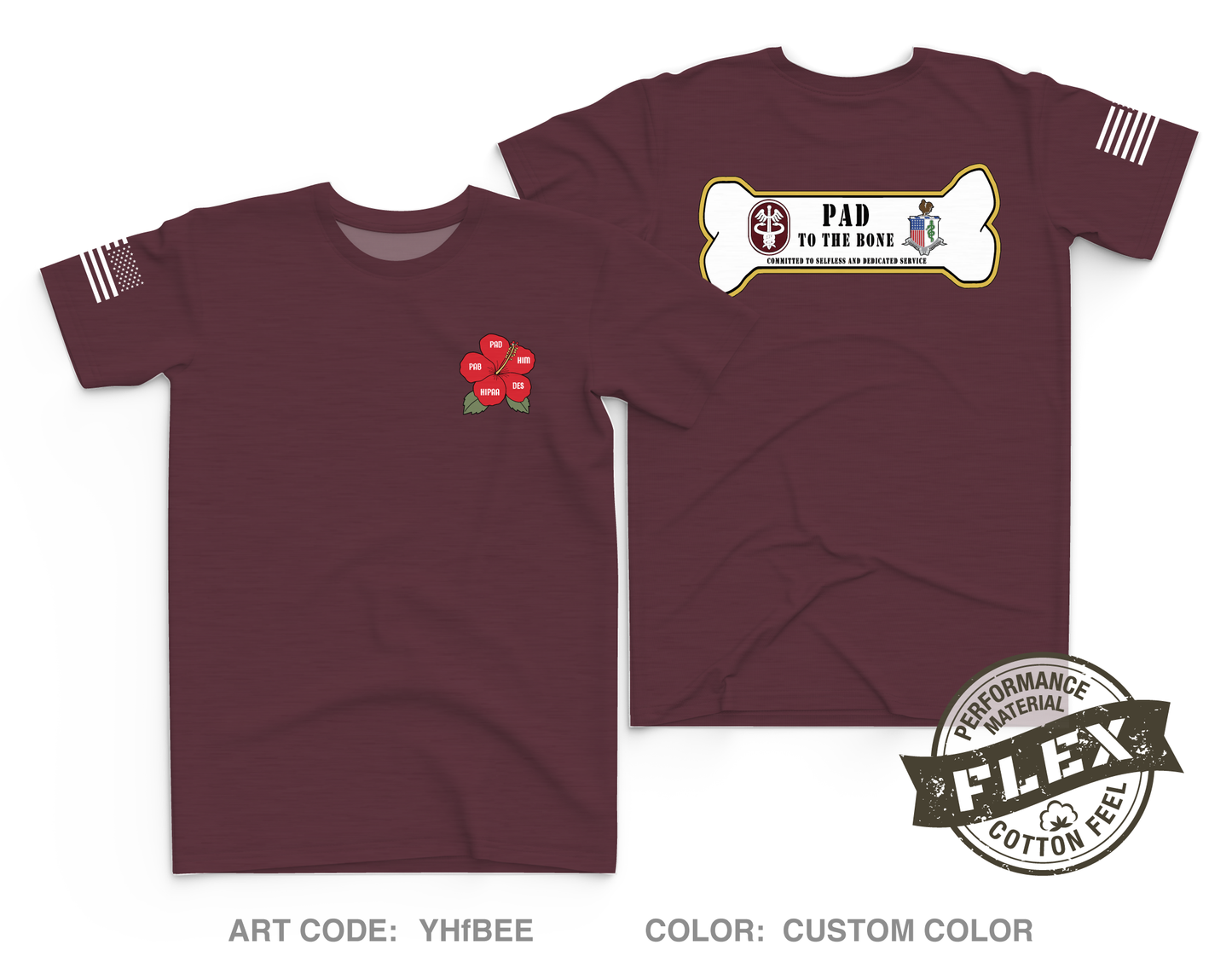 TAMC PAD Core Men's SS Flex Performance Tee - YHfBEE