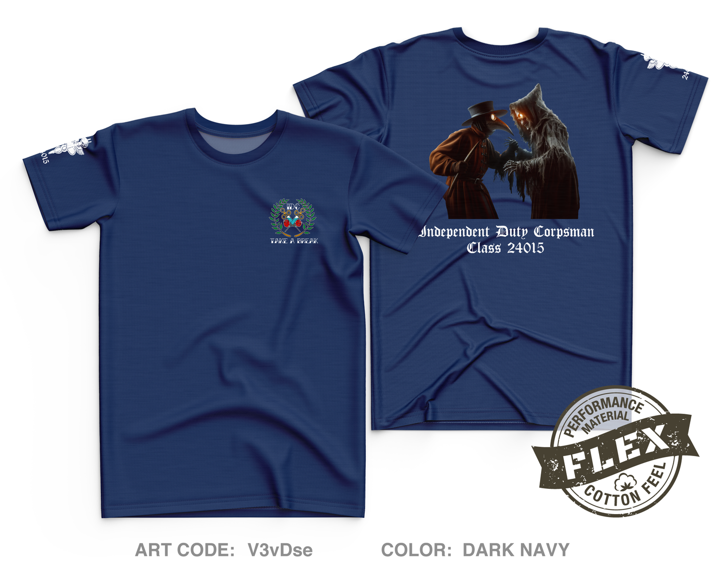 Surface Warfare Medical Institute Fundraising Collection Core Men's SS Flex Performance Tee - V3vDse