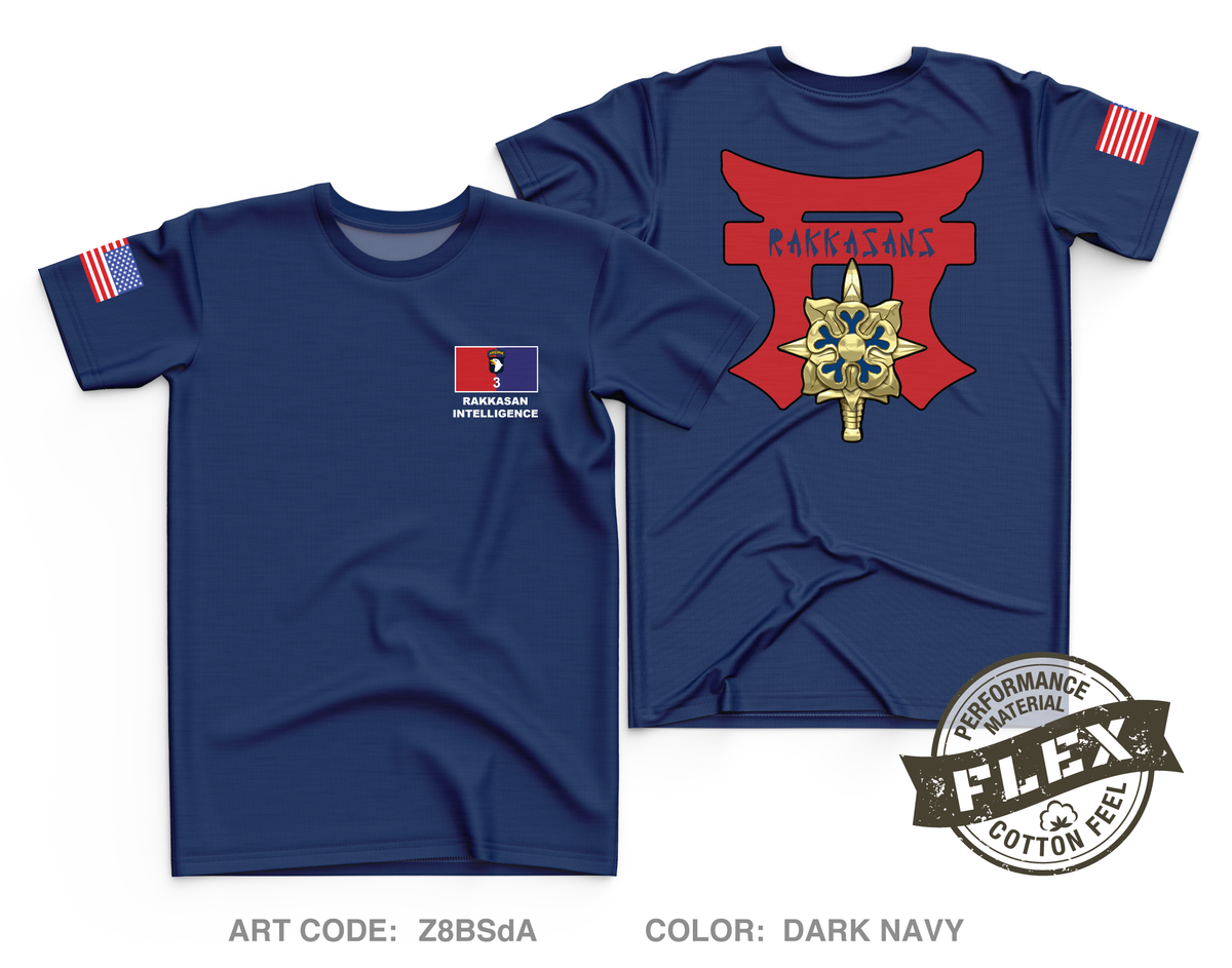 D Co, 21 BEB, 3BCT, 101 ABN DIV Core Men's SS Flex Performance Tee - Z8BSdA