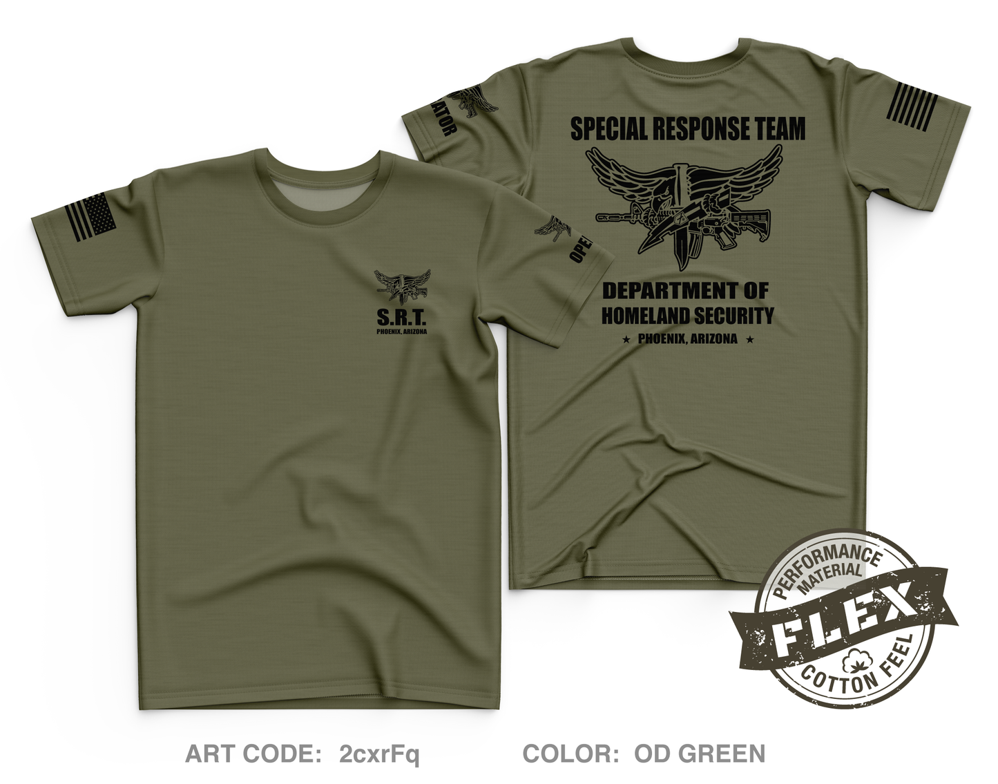 Phoenix Arizona Special Response Team Core Men's SS Flex Performance Tee - 2cxrFq