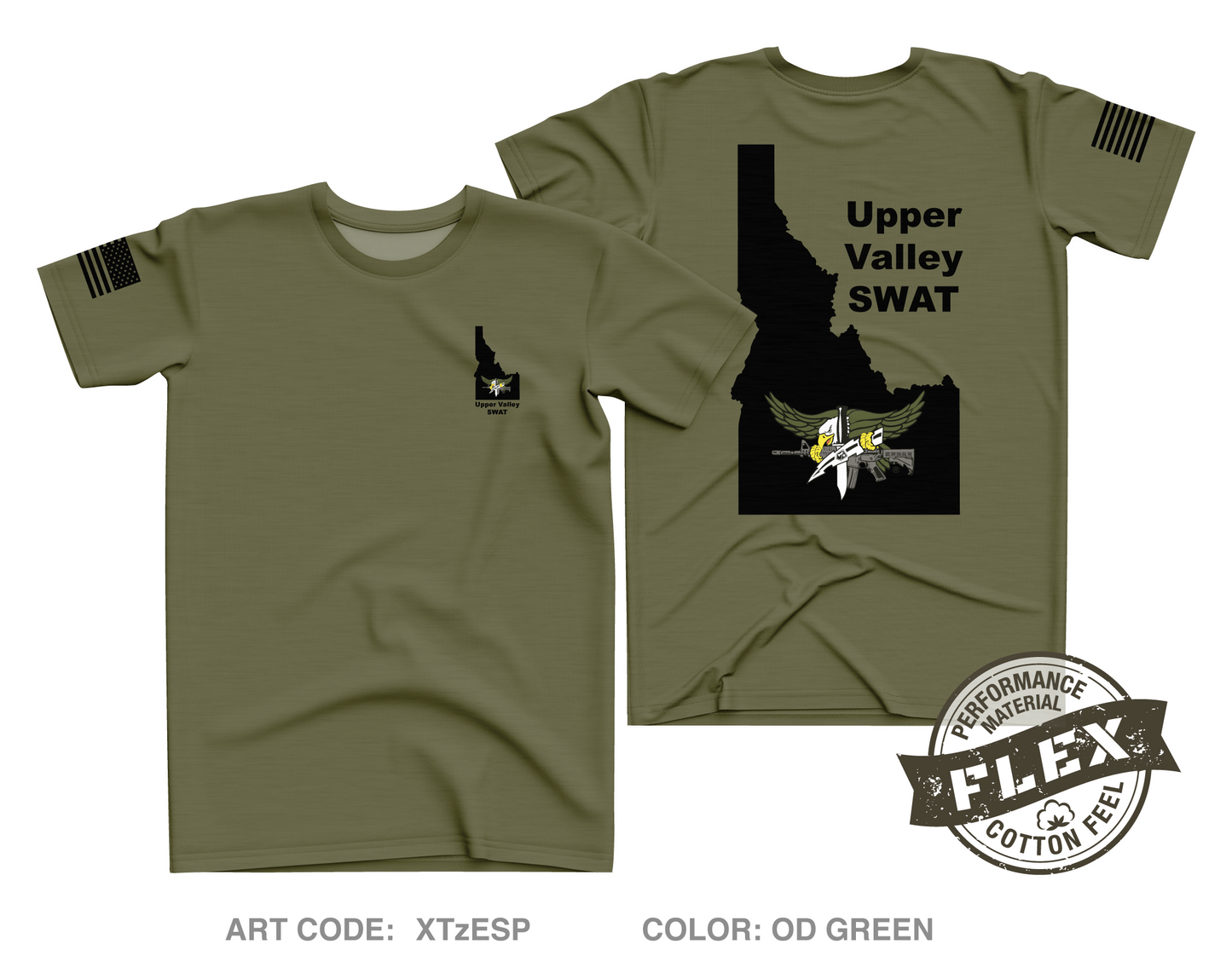 Upper Valley SWAT Team Core Men's SS Flex Performance Tee - XTzESP