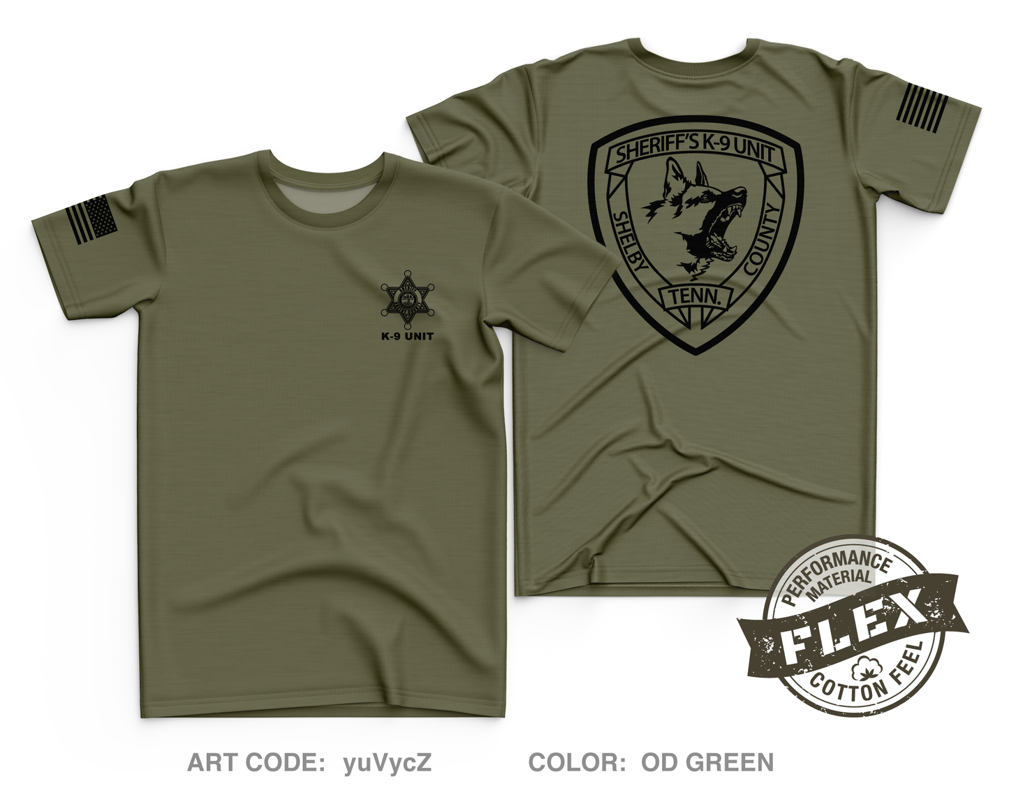 Shelby County Sheriff’s K-9 Unit Store 1 Core Men's SS Flex Performance Tee - yuVycZ