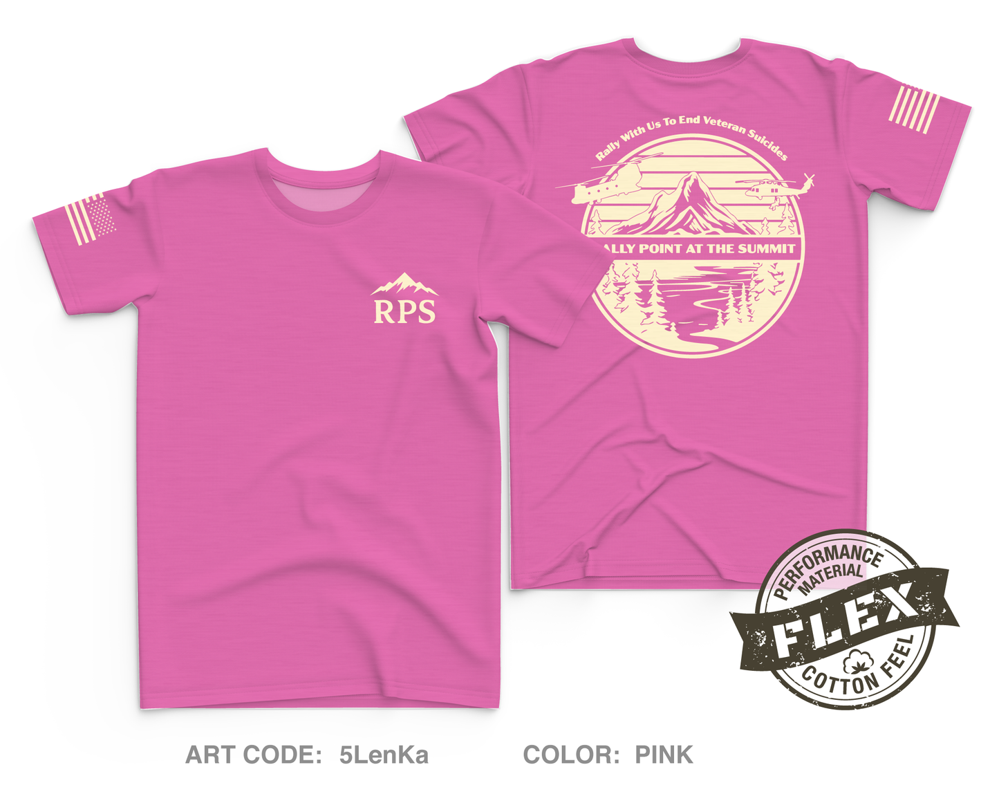 Rally Point at the Summit Fundraising Collection Core Men's SS Flex Performance Tee - 5LenKa